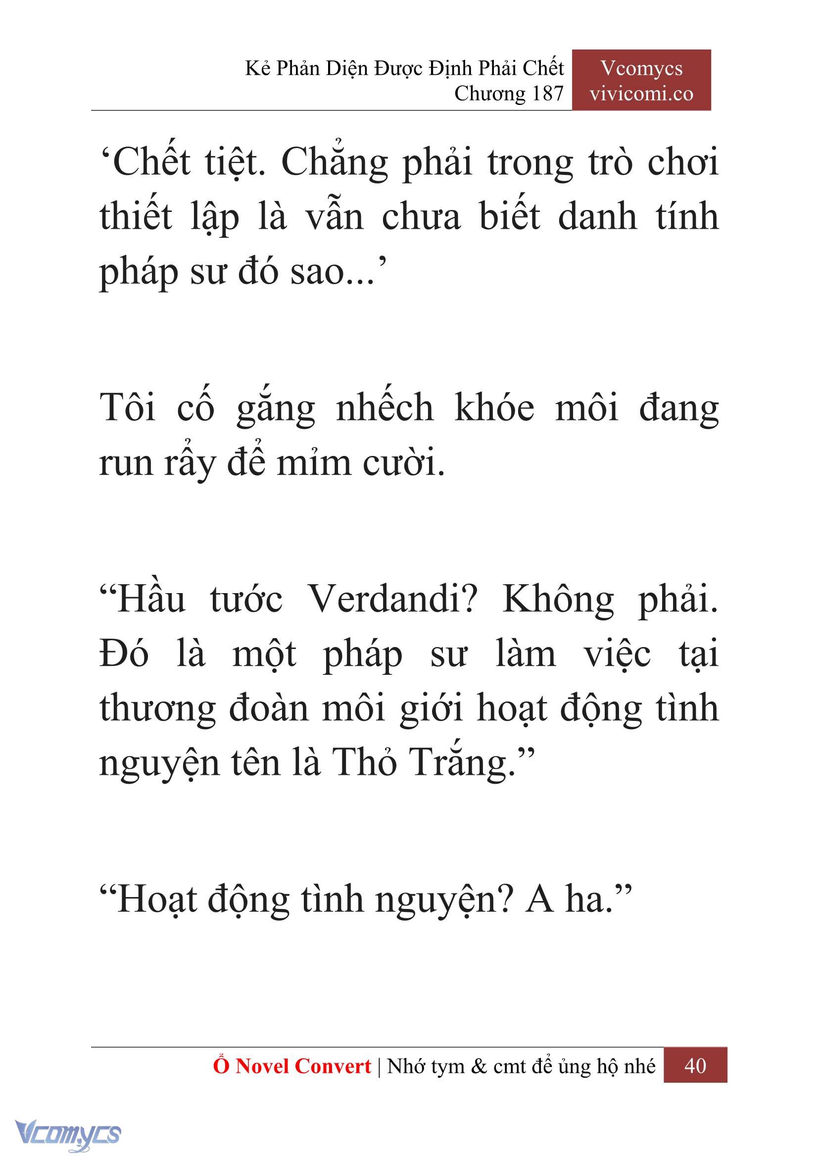 [Novel] Kẻ Phản Diện Được Định Phải Chết Chap 187 - Next Chap 188