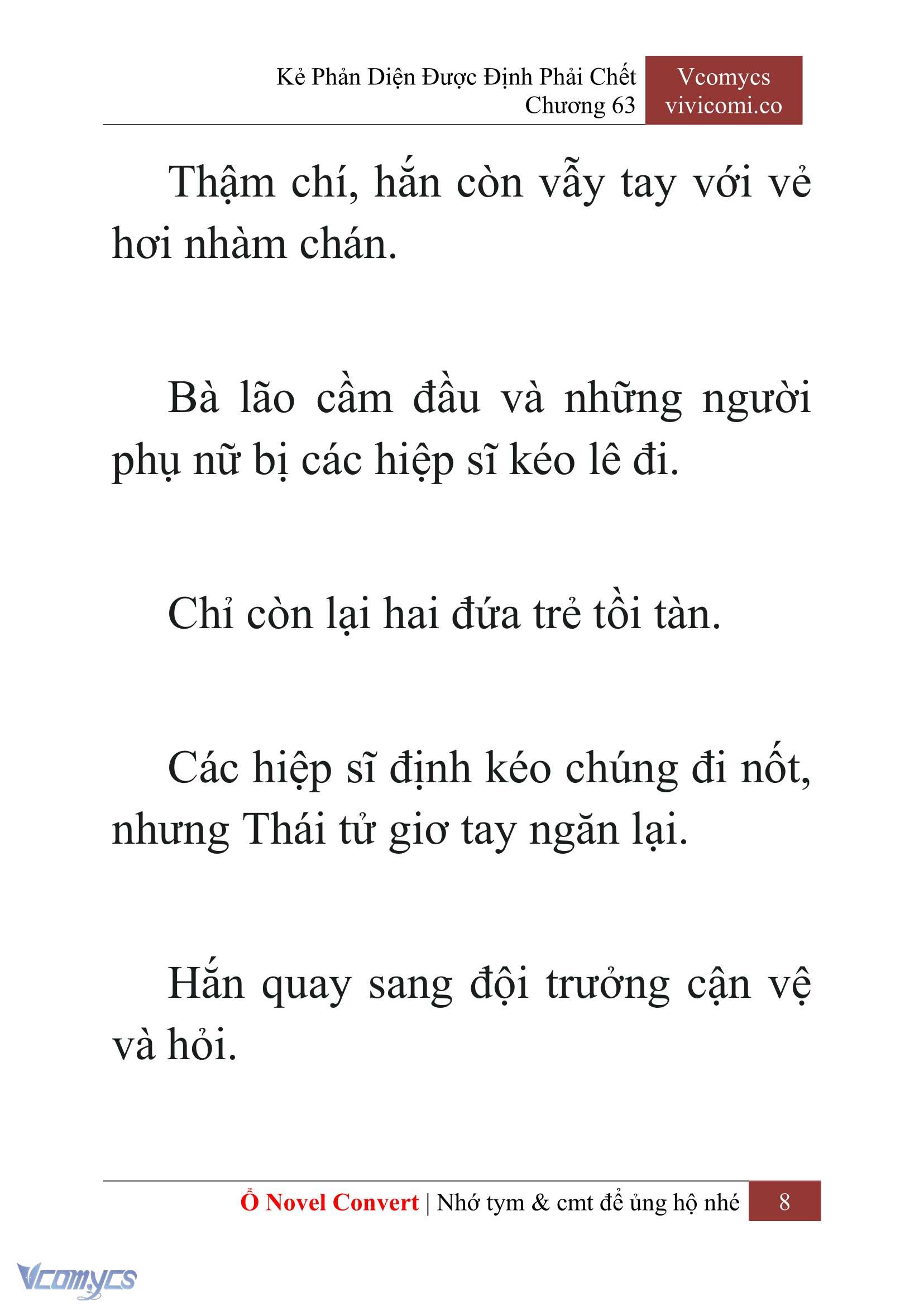 [Novel] Kẻ Phản Diện Được Định Phải Chết Chap 63 - Trang 2