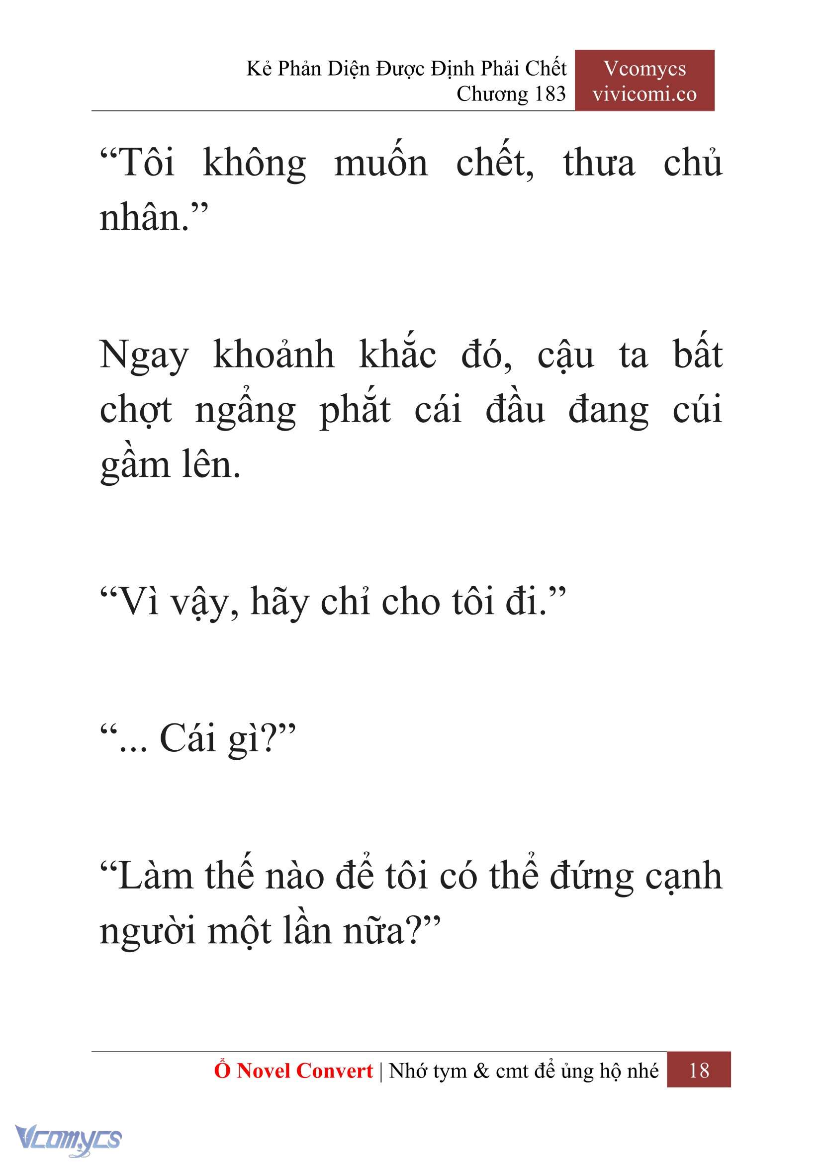[Novel] Kẻ Phản Diện Được Định Phải Chết Chap 183 - Next Chap 184
