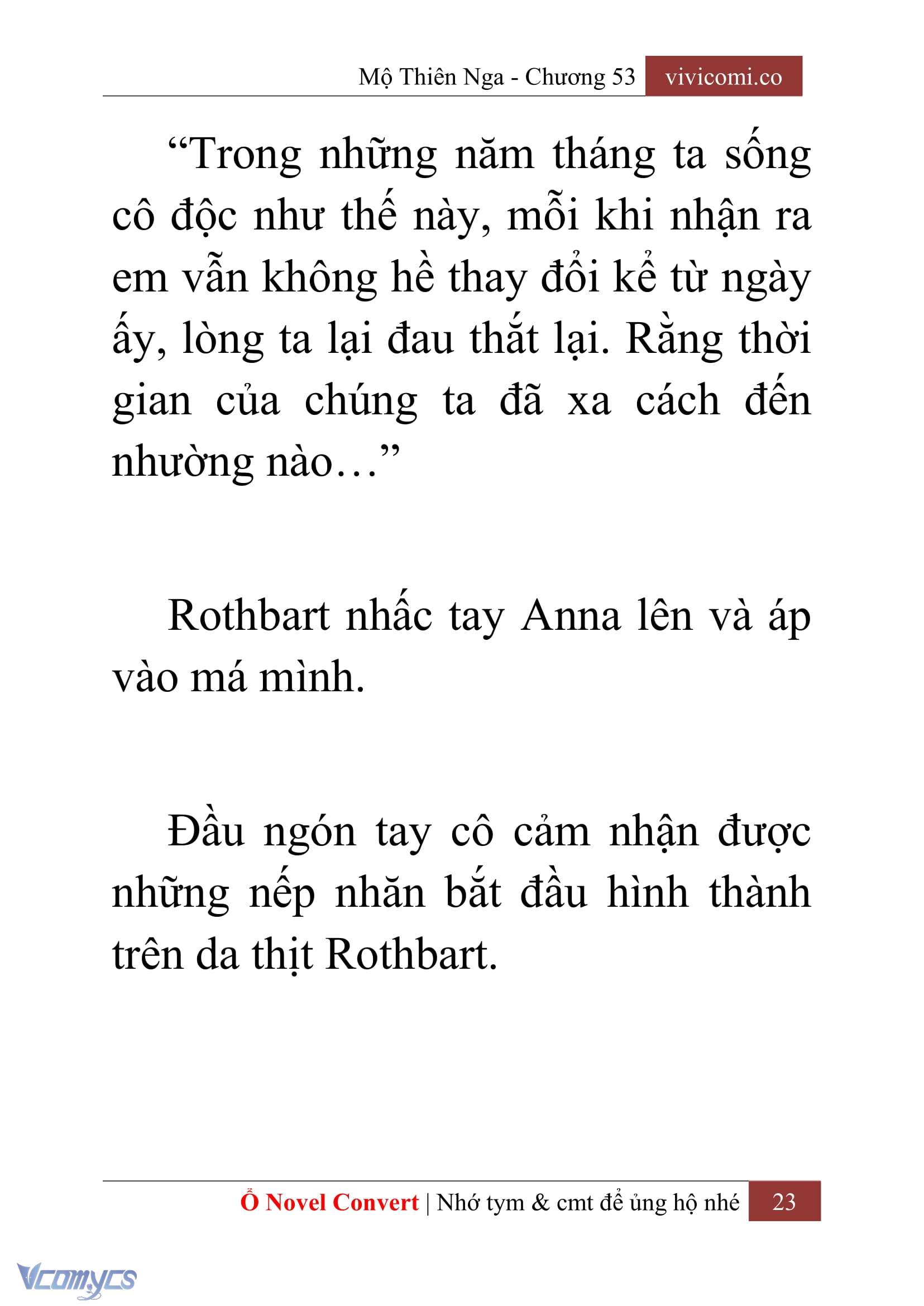 [Novel] Mộ Thiên Nga Chap 53 - Next 