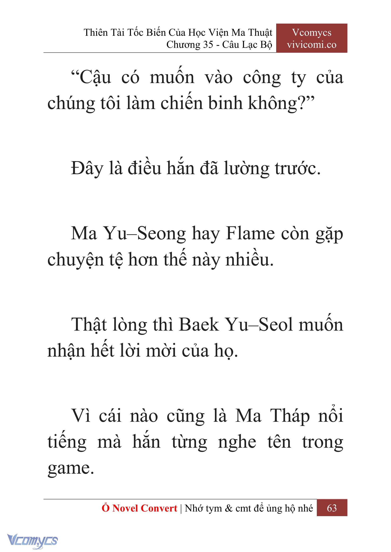 [Novel] Thiên Tài Tốc Biến Của Học Viện Ma Thuật Chap 35 - Next Chap 36