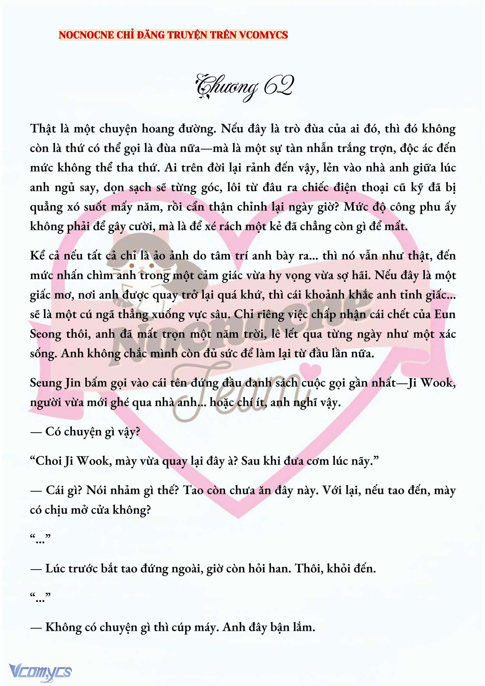 [FULL] [NOVEL] CHÚNG TA KẾT THÚC VÀO MÙA THU Chap 62 - Trang 2