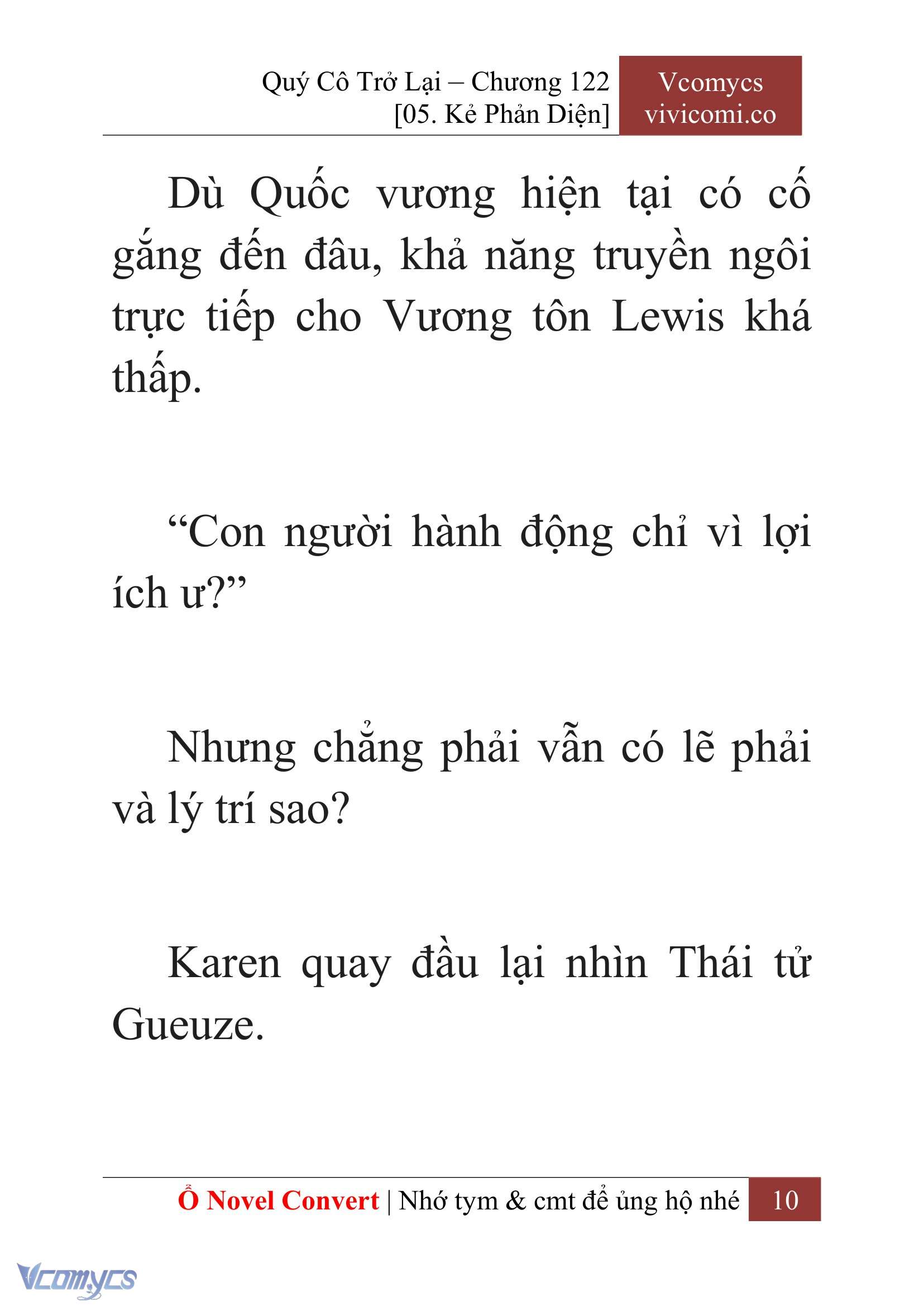 [Novel] Quý Cô Trở Lại Chap 122 - Trang 2