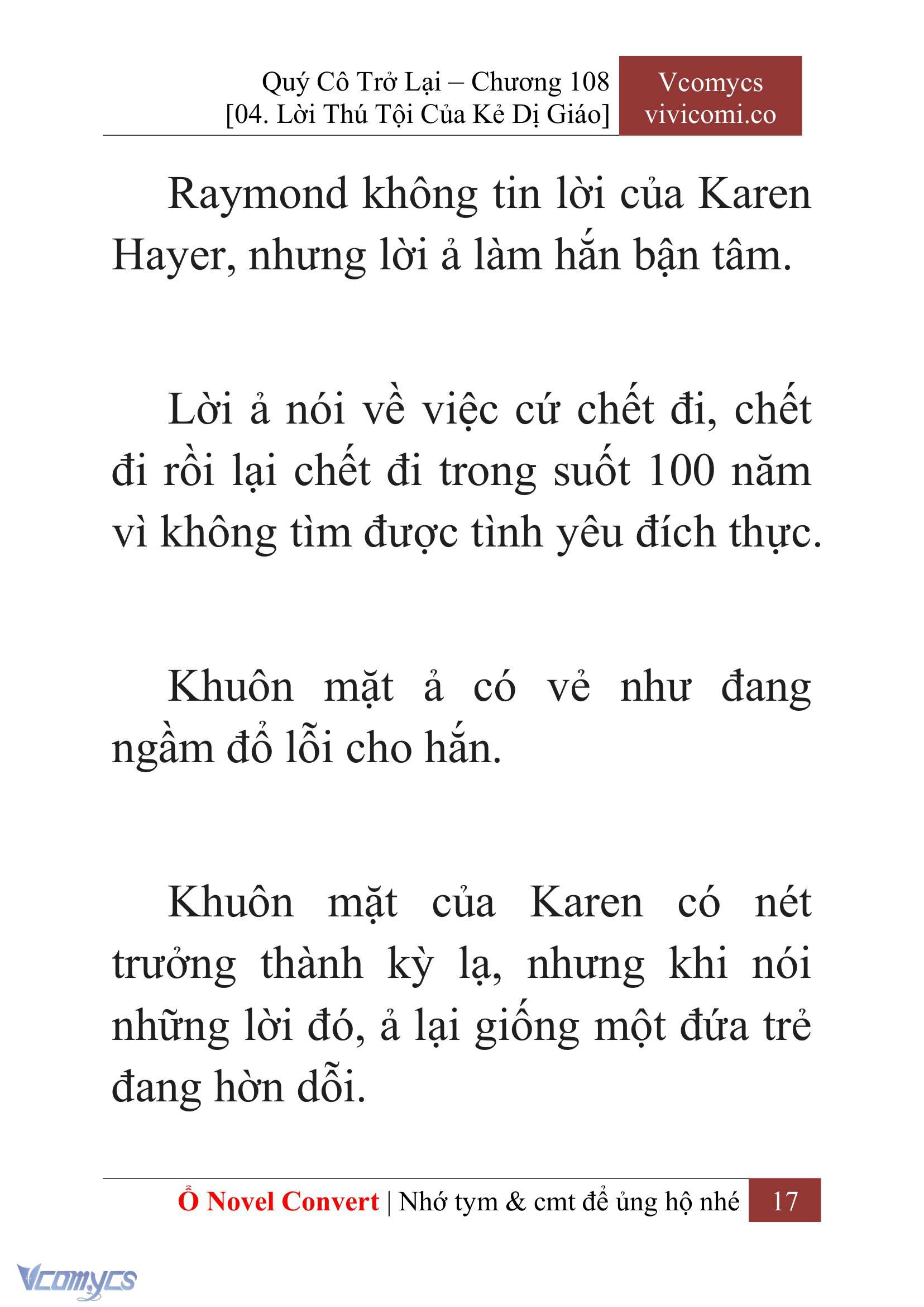 [Novel] Quý Cô Trở Lại Chap 108 - Trang 2