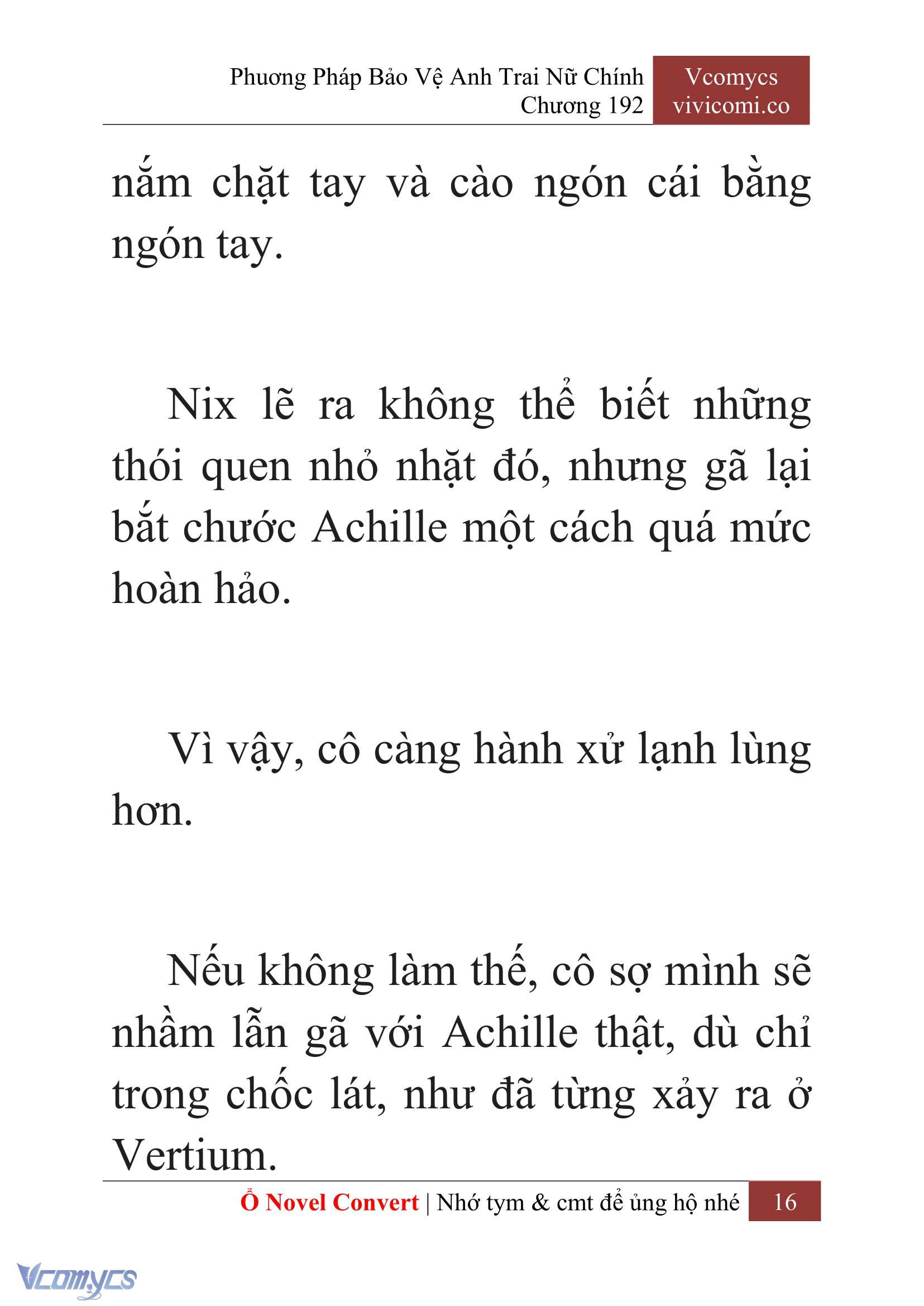 [Novel] Phương Pháp Bảo Vệ Anh Trai Nữ Chính Chap 192 - Trang 2
