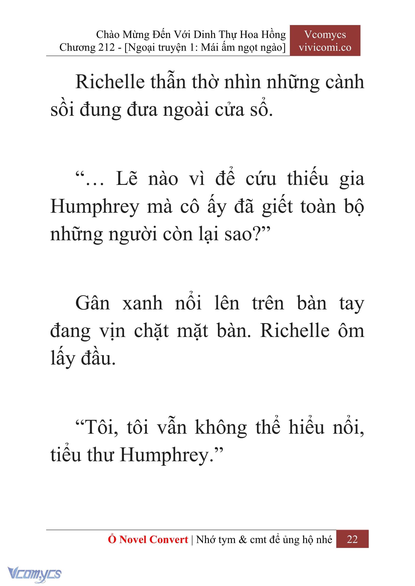 [Novel] Chào Mừng Đến Với Dinh Thự Hoa Hồng Chap 212 - Trang 2