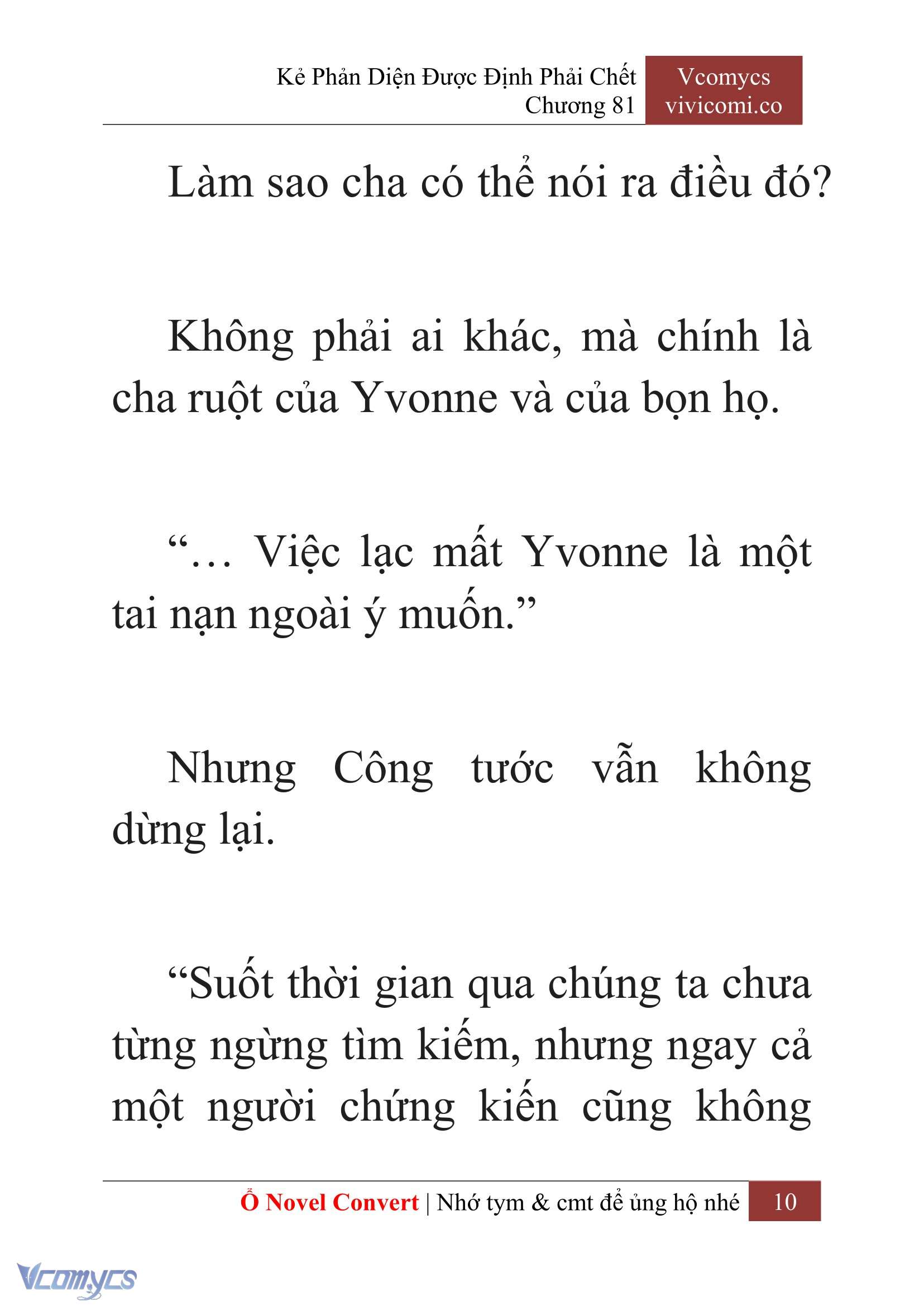 [Novel] Kẻ Phản Diện Được Định Phải Chết Chap 81 - Trang 2