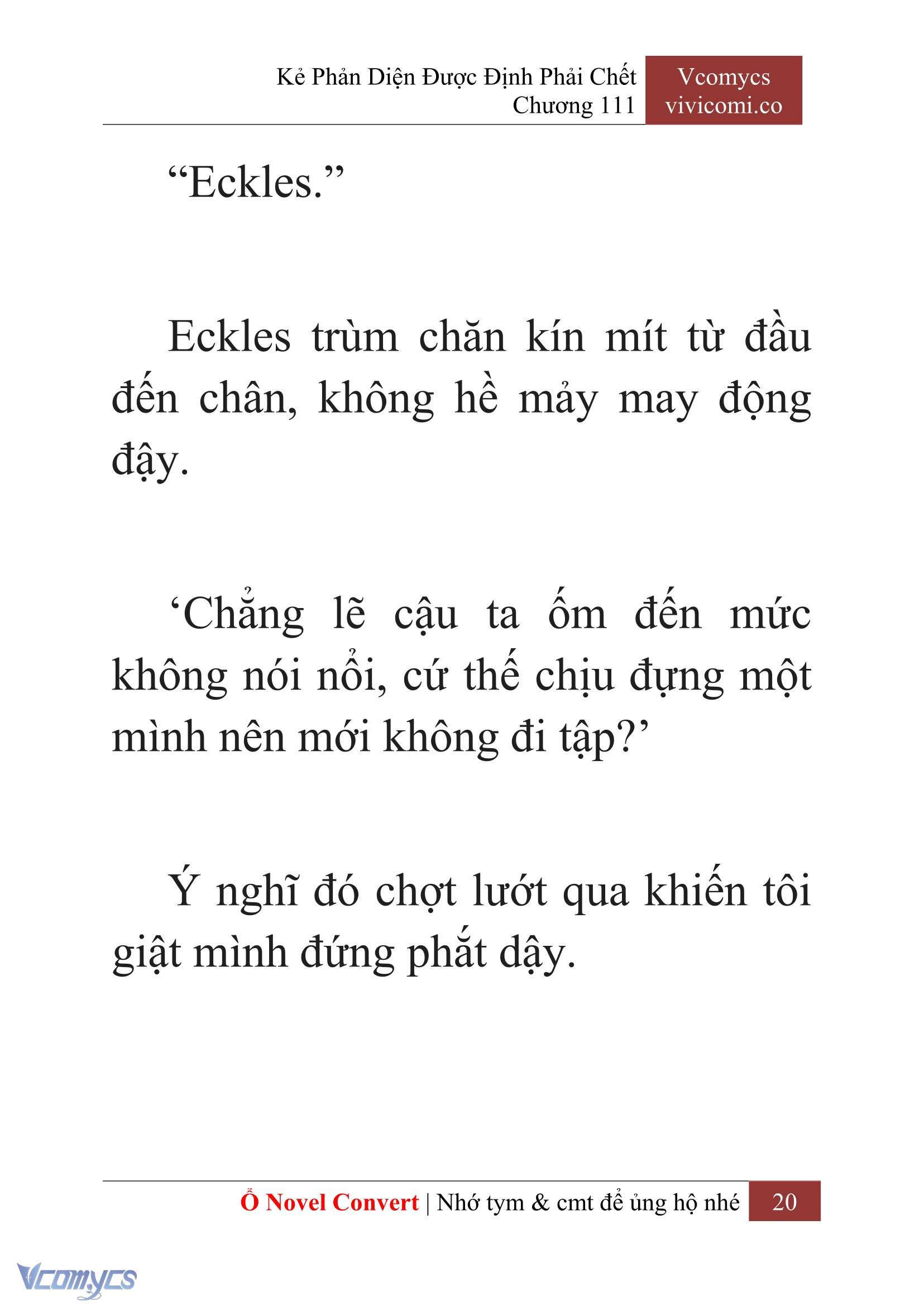 [Novel] Kẻ Phản Diện Được Định Phải Chết Chap 111 - Next Chap 112