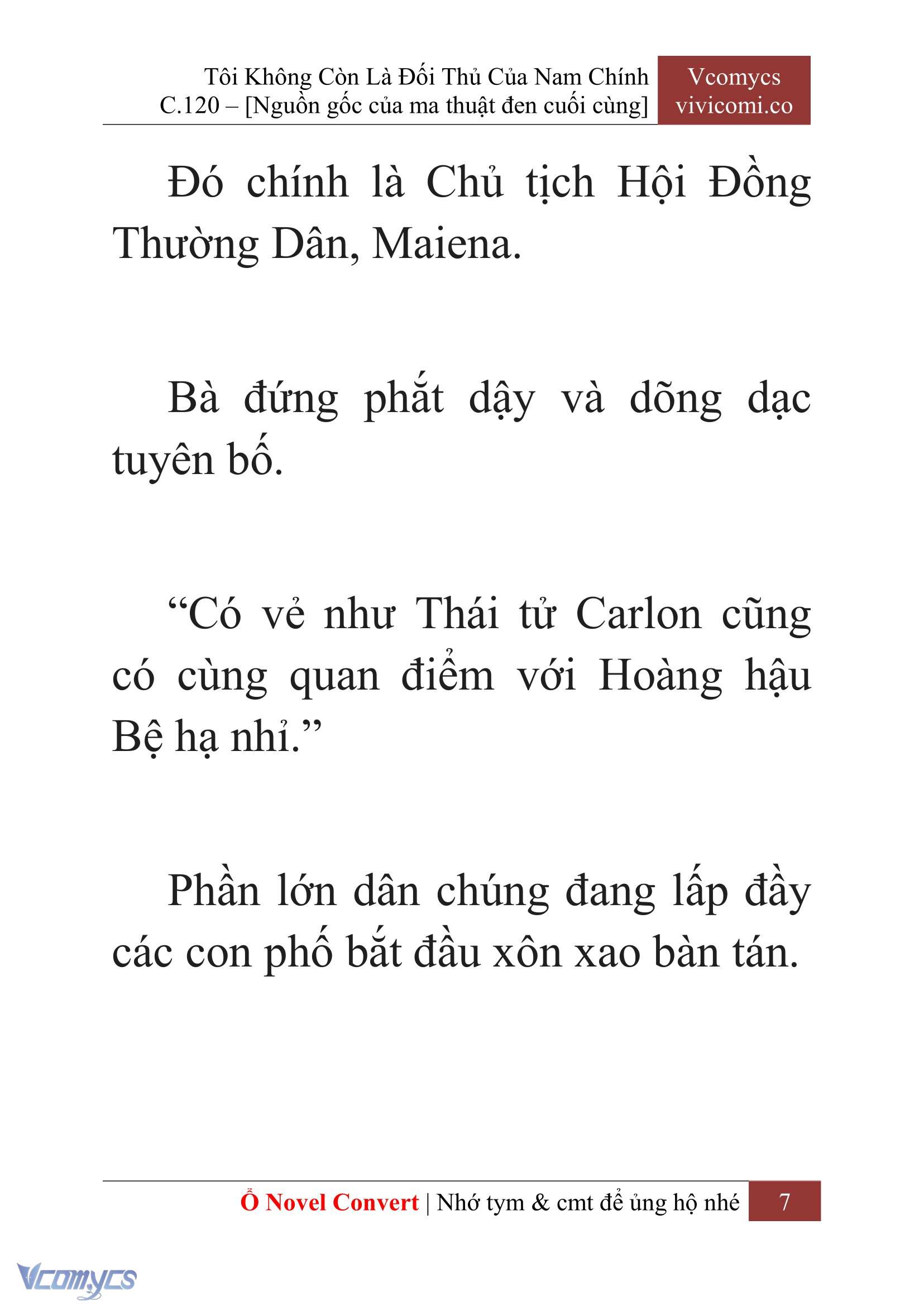 [Novel] Tôi Không Còn Là Đối Thủ Của Nam Chính Chap 120 - Trang 2