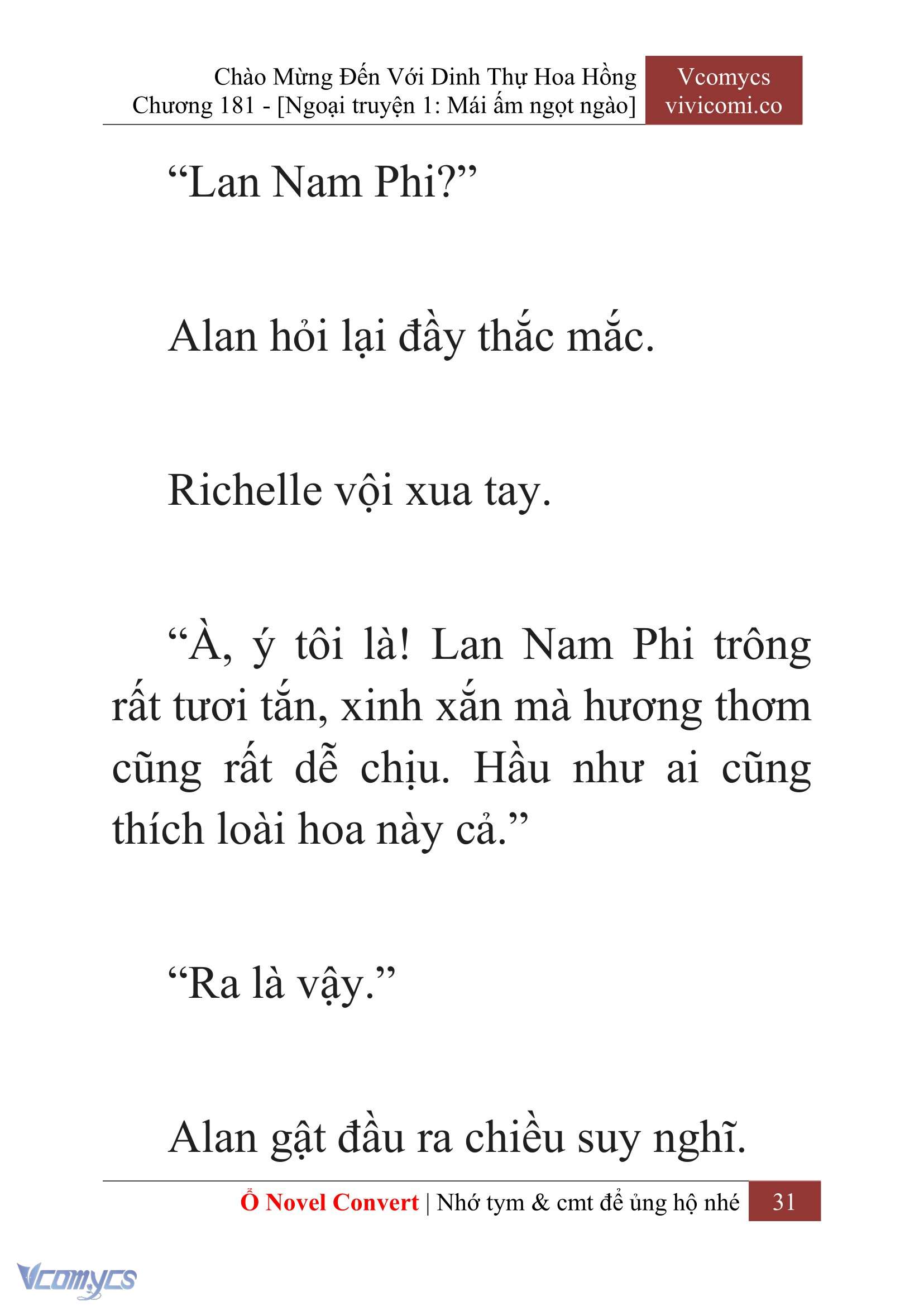 [Novel] Chào Mừng Đến Với Dinh Thự Hoa Hồng Chap 181 - Trang 2