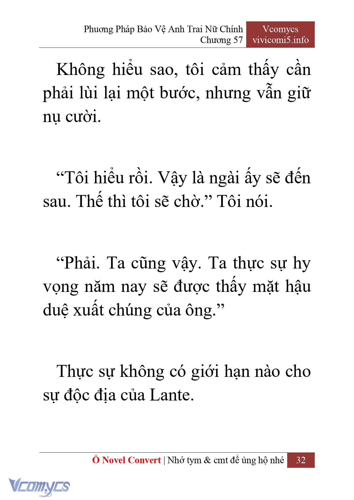[Novel] Phương Pháp Bảo Vệ Anh Trai Nữ Chính Chap 57 - Trang 2