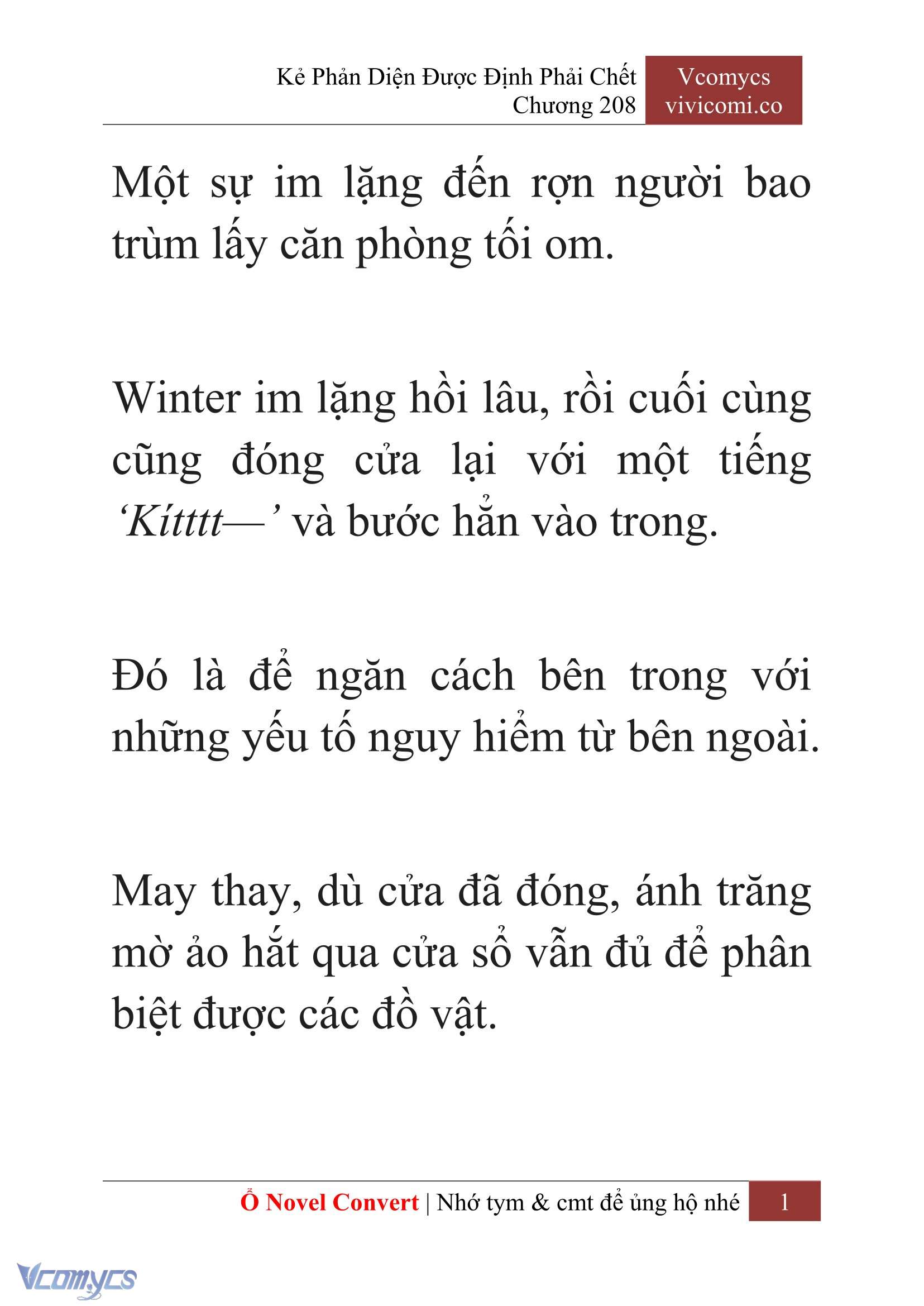 [Novel] Kẻ Phản Diện Được Định Phải Chết Chap 208 - Trang 2