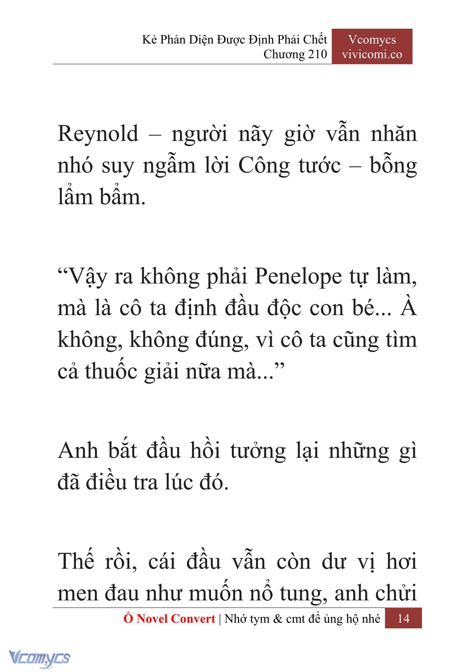 [Novel] Kẻ Phản Diện Được Định Phải Chết Chap 210 - Trang 2