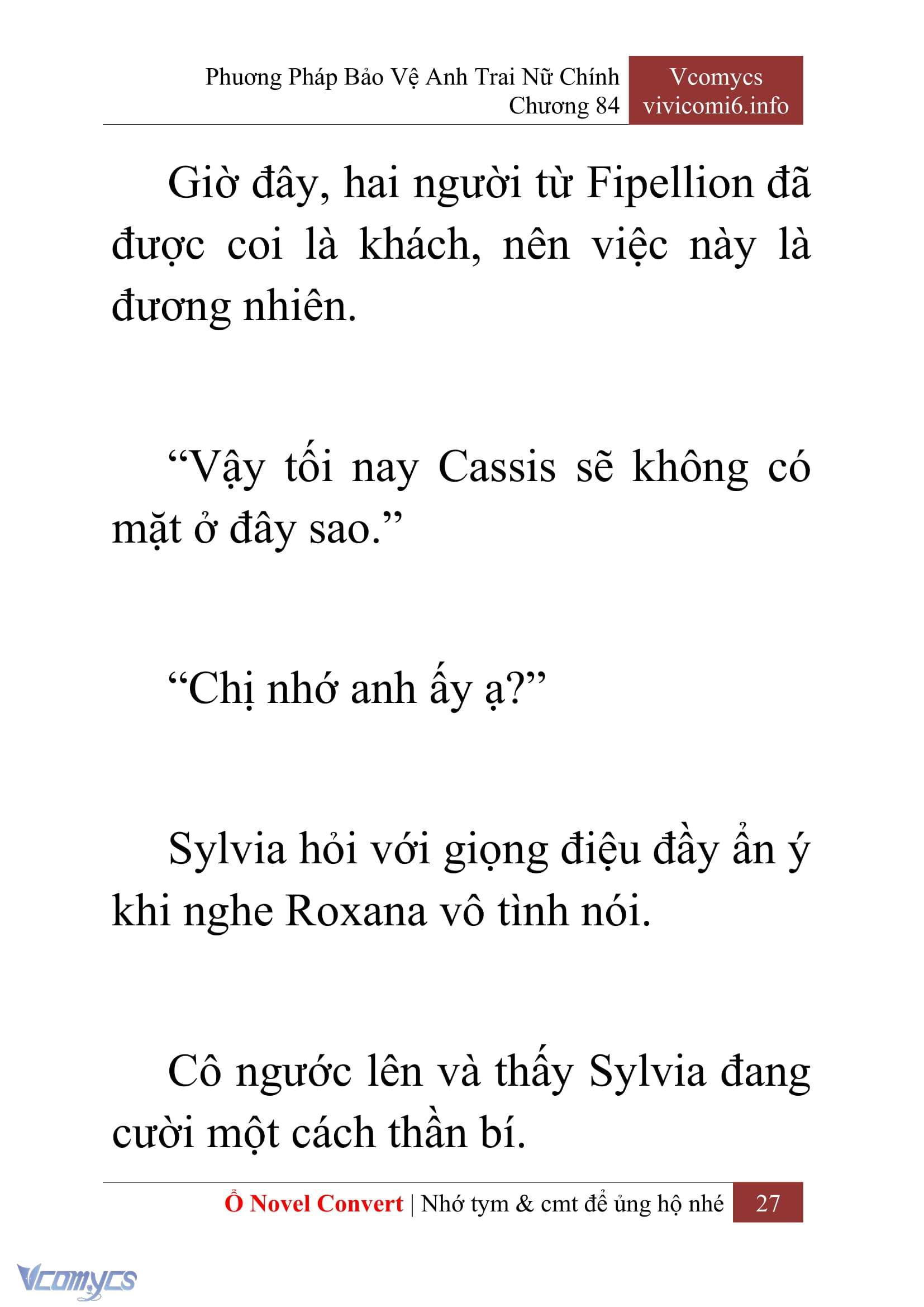 [Novel] Phương Pháp Bảo Vệ Anh Trai Nữ Chính Chap 84 - Trang 2
