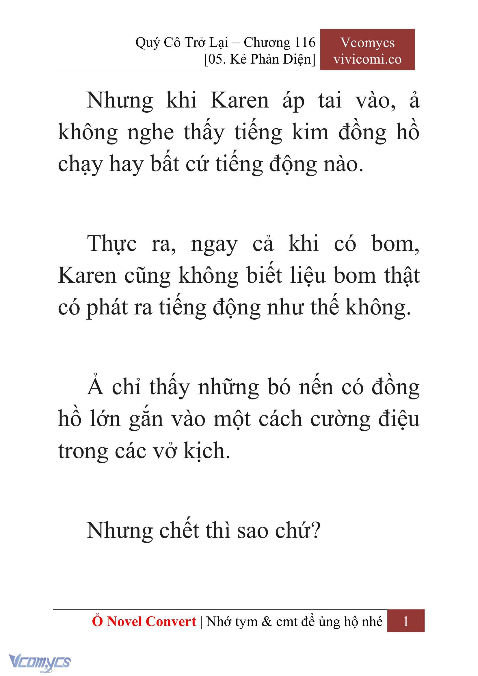 [Novel] Quý Cô Trở Lại Chap 116 - Trang 2
