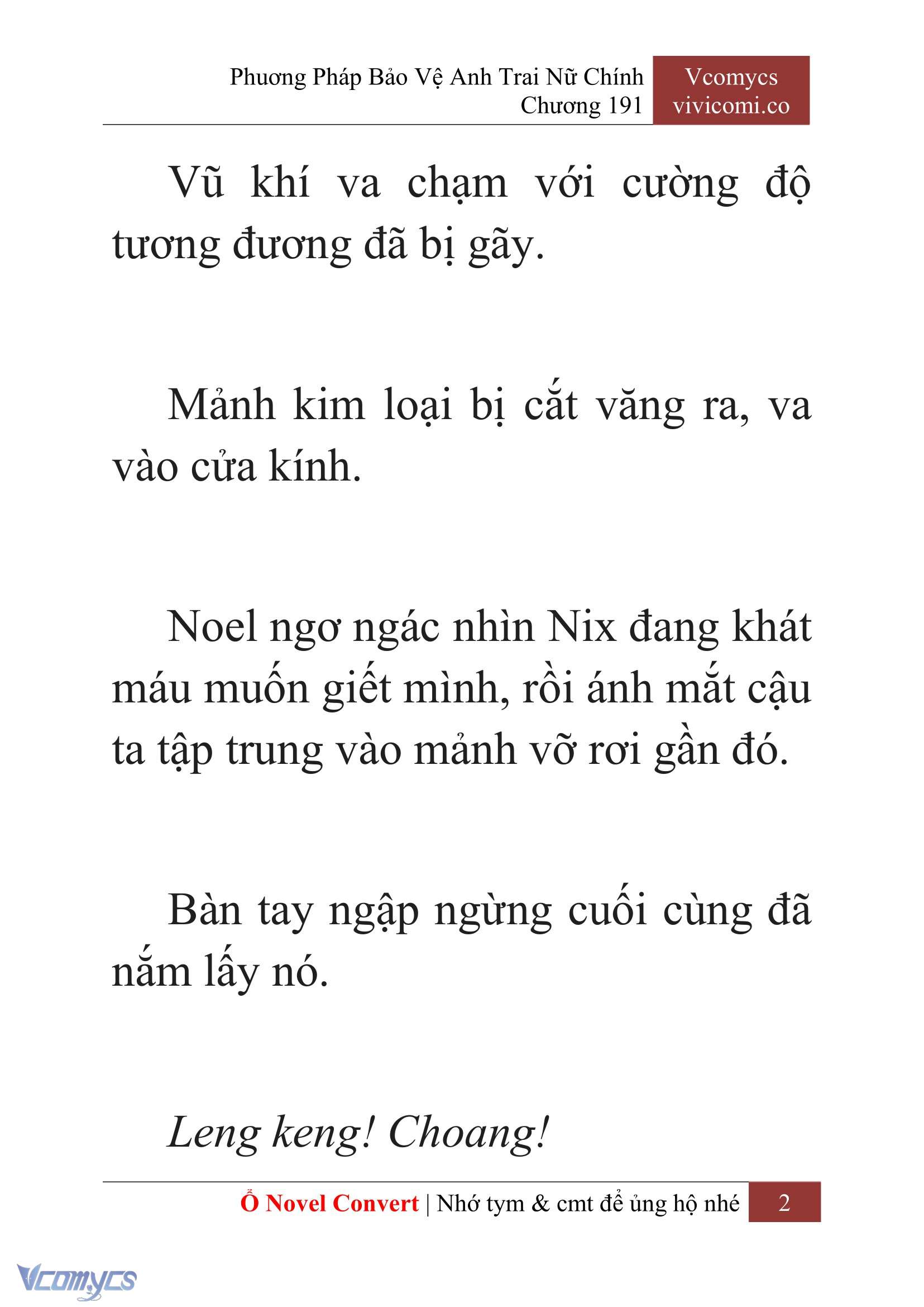 [Novel] Phương Pháp Bảo Vệ Anh Trai Nữ Chính Chap 191 - Trang 2