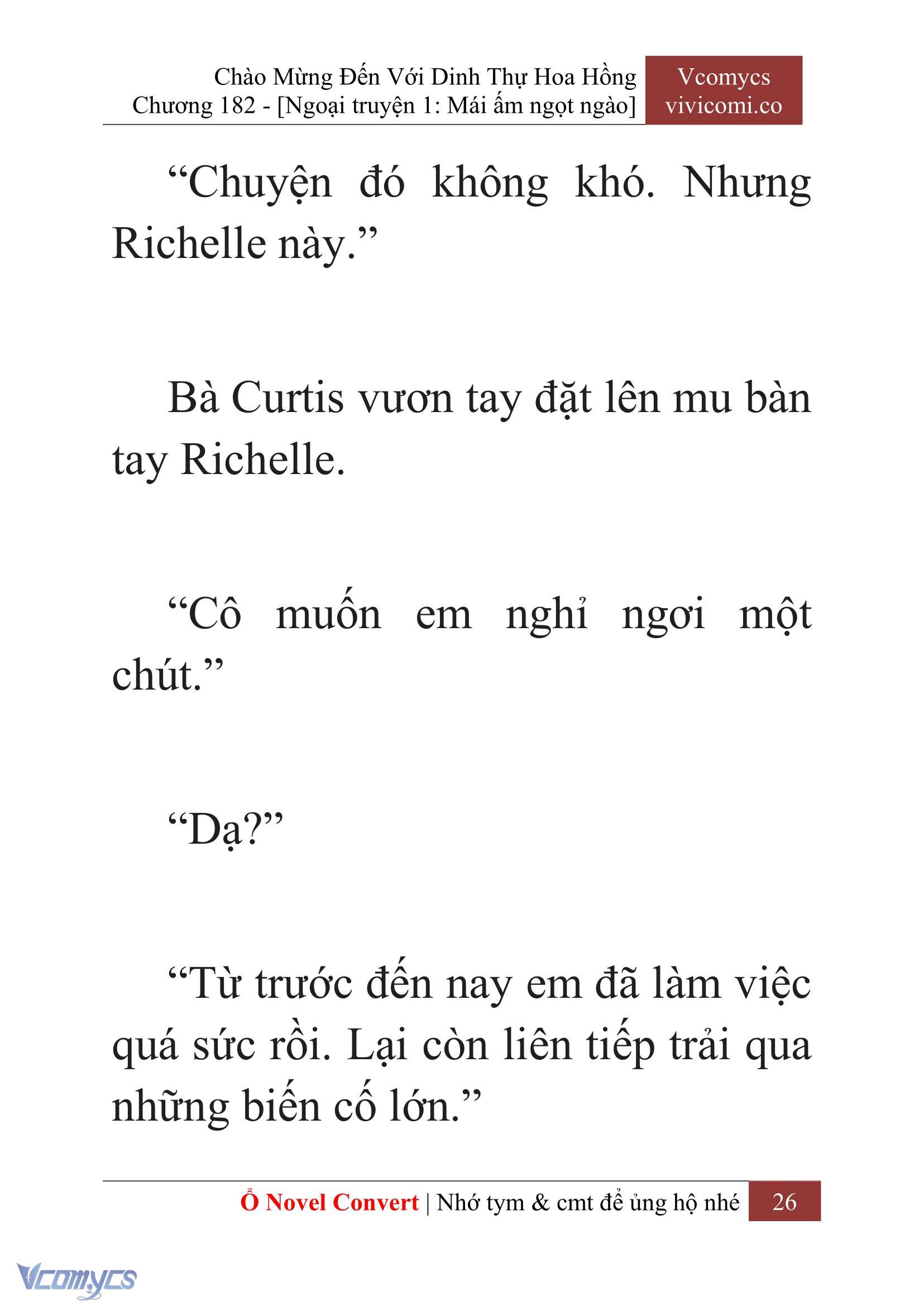 [Novel] Chào Mừng Đến Với Dinh Thự Hoa Hồng Chap 182 - Trang 2