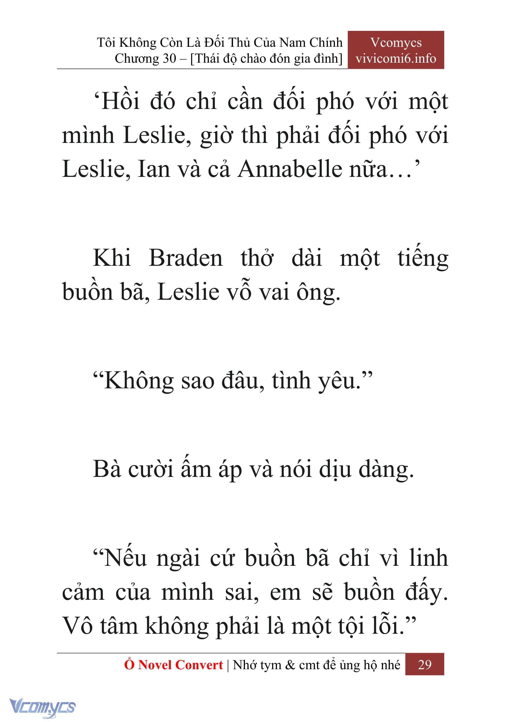 [Novel] Tôi Không Còn Là Đối Thủ Của Nam Chính Chap 30 - Trang 2