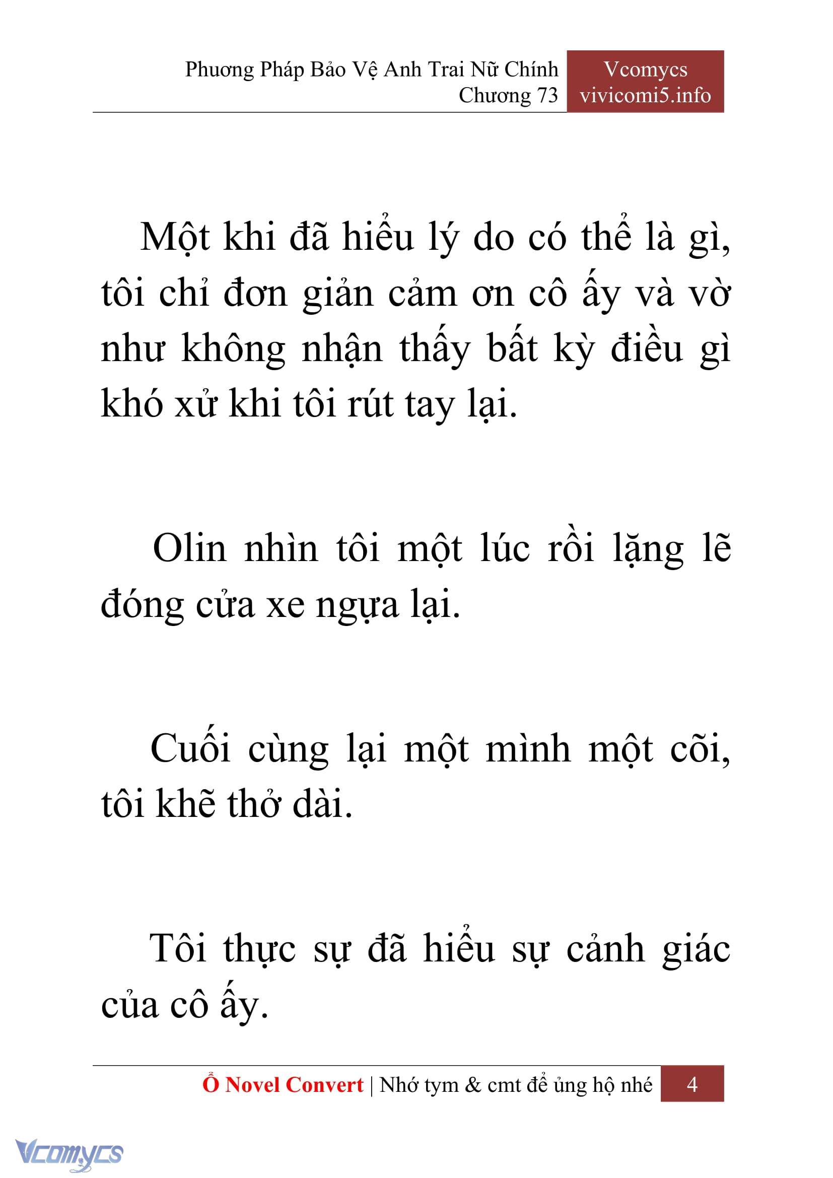 [Novel] Phương Pháp Bảo Vệ Anh Trai Nữ Chính Chap 73 - Trang 2