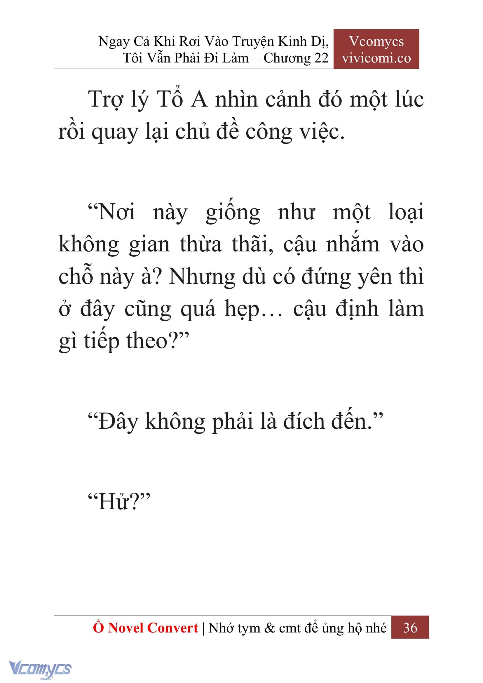 [Novel] Ngay Cả Khi Rơi Vào Truyện Kinh Dị, Tôi Vẫn Phải Đi Làm Chap 22 - Trang 2