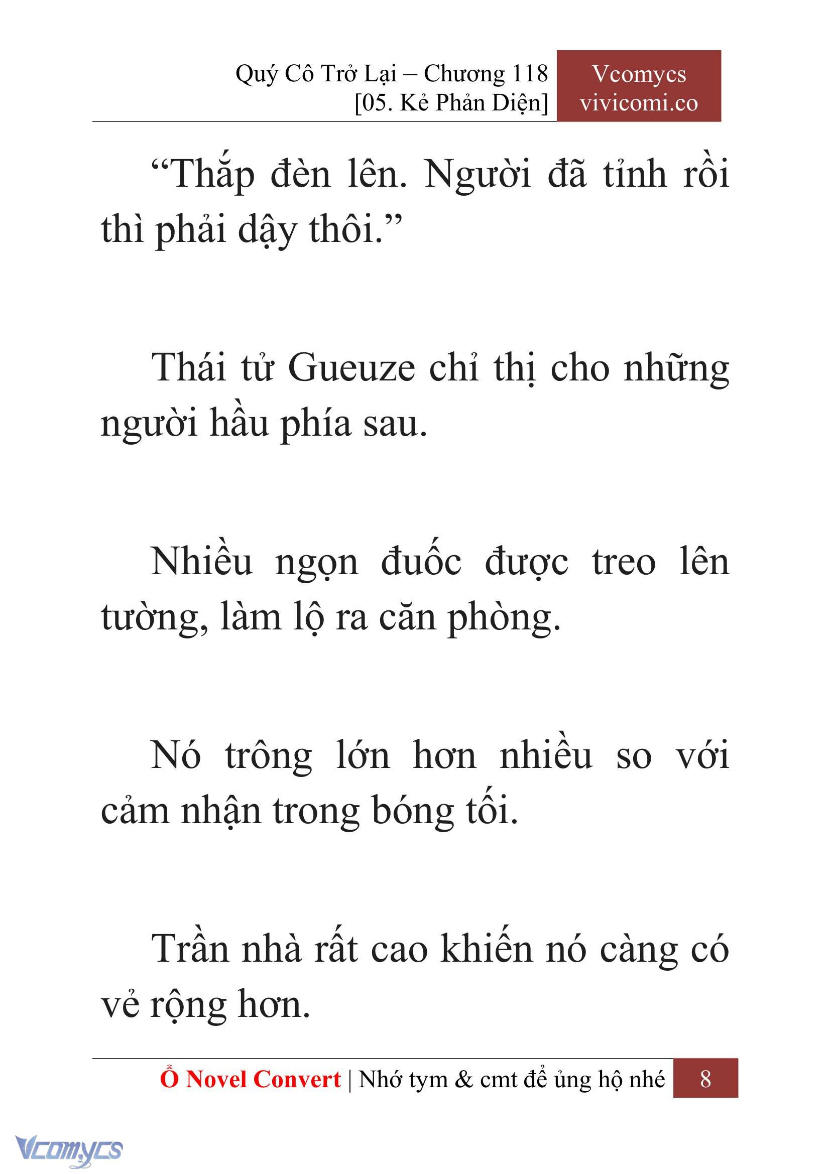 [Novel] Quý Cô Trở Lại Chap 118 - Trang 2
