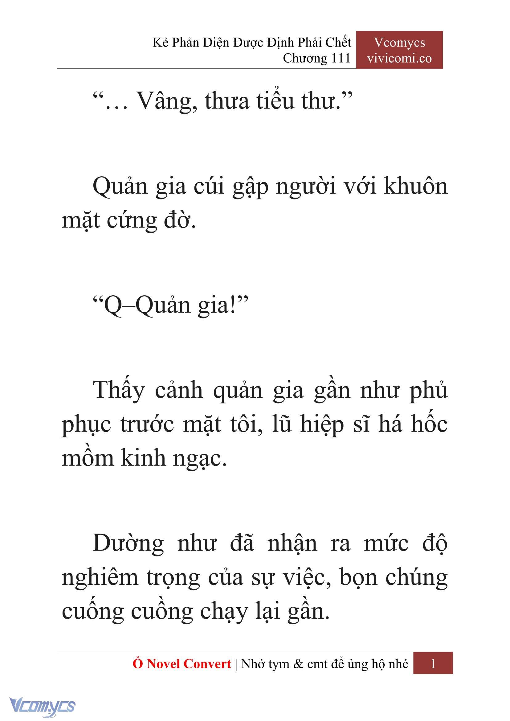 [Novel] Kẻ Phản Diện Được Định Phải Chết Chap 111 - Next Chap 112