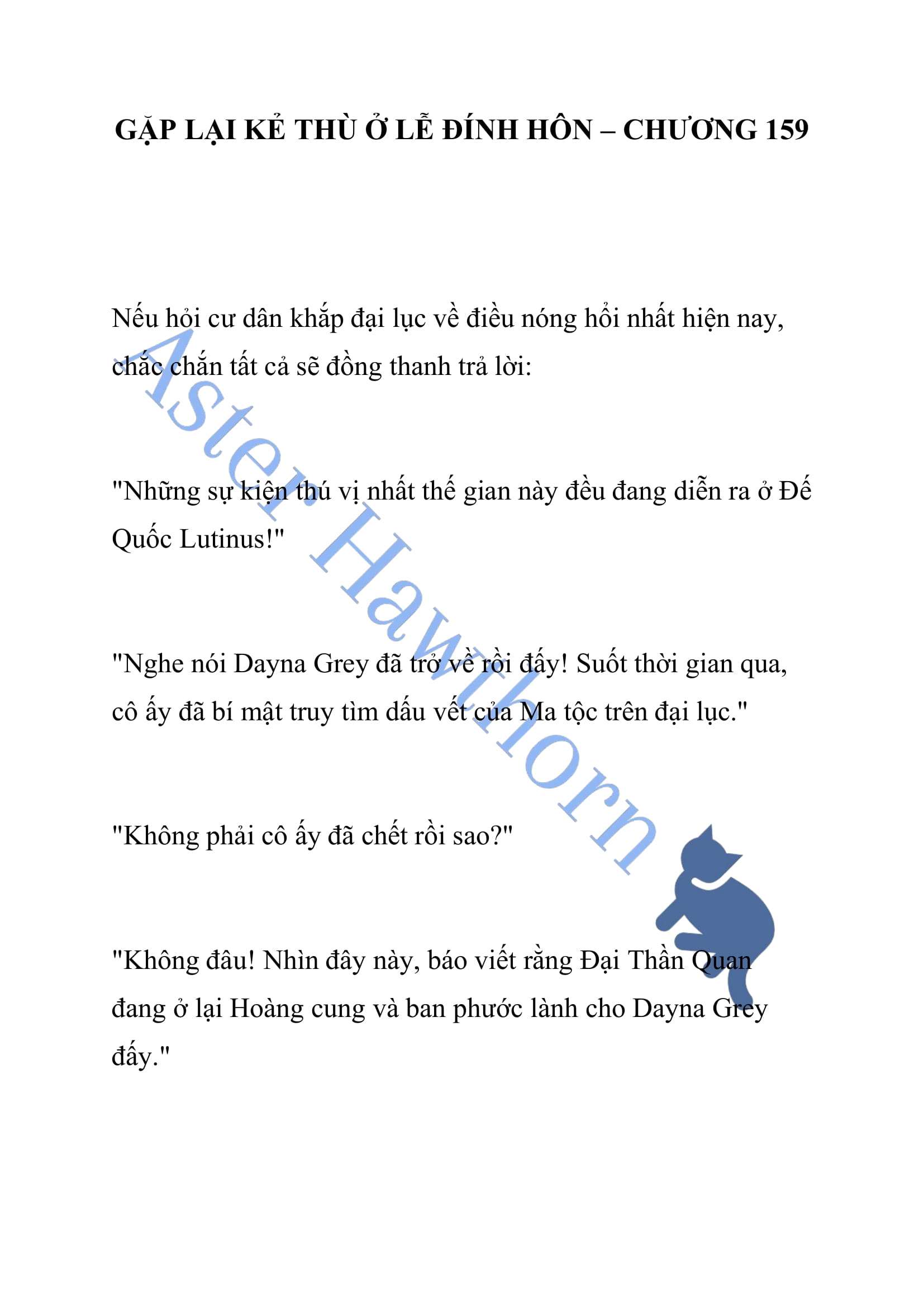 [NOVEL] Gặp Lại Kẻ Thù Ở Lễ Đính Hôn Chap 159 - Trang 2