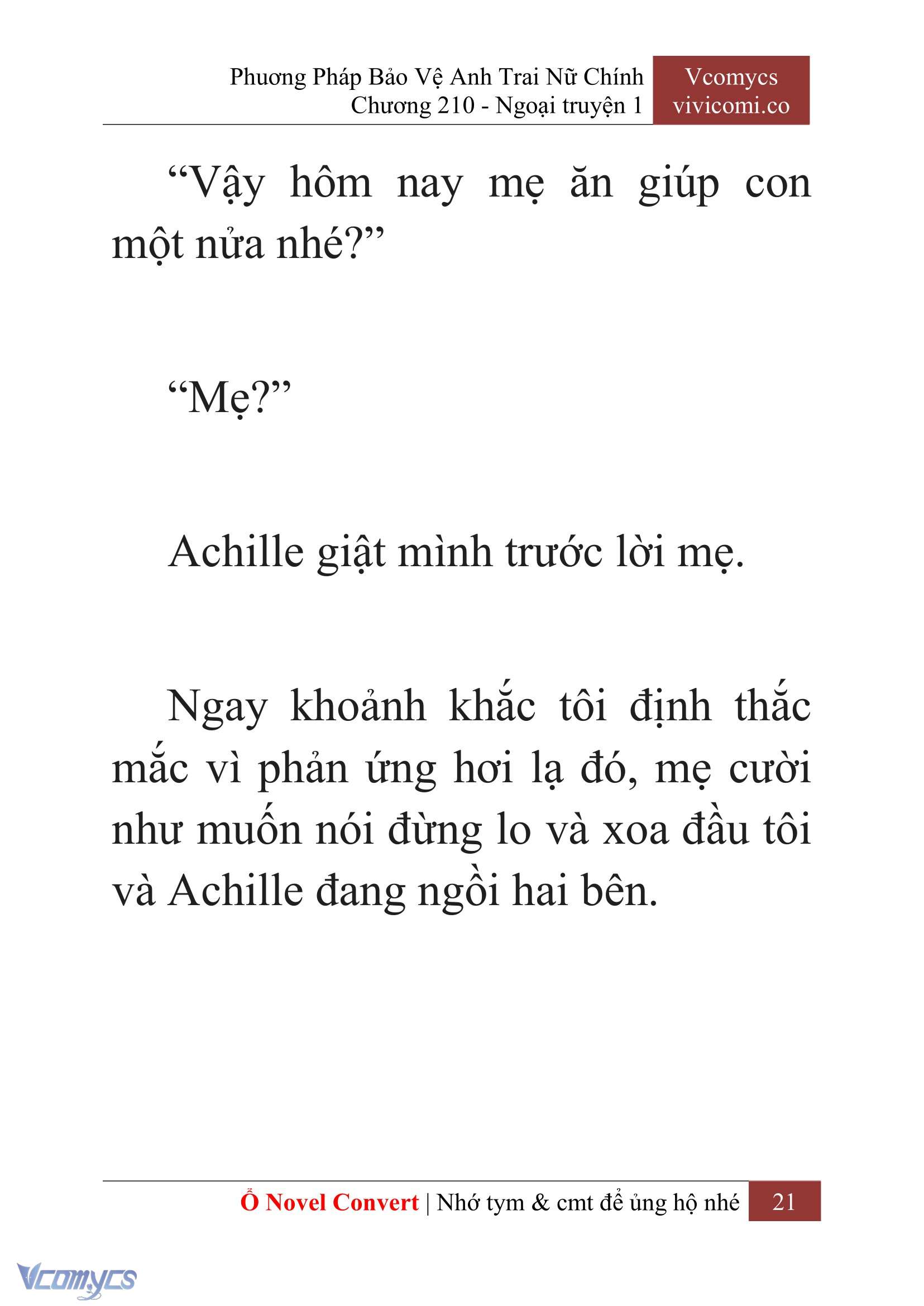 [Novel] Phương Pháp Bảo Vệ Anh Trai Nữ Chính Chap 210 - Trang 2