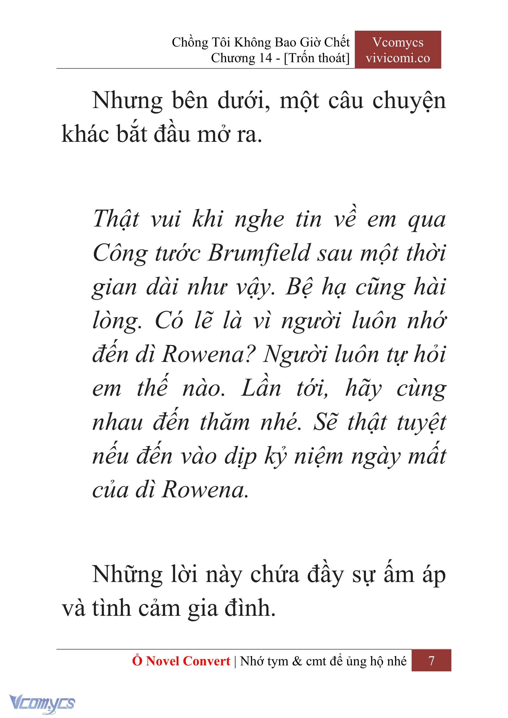 [Novel] Chồng Tôi Không Bao Giờ Chết Chap 14 - Trang 2