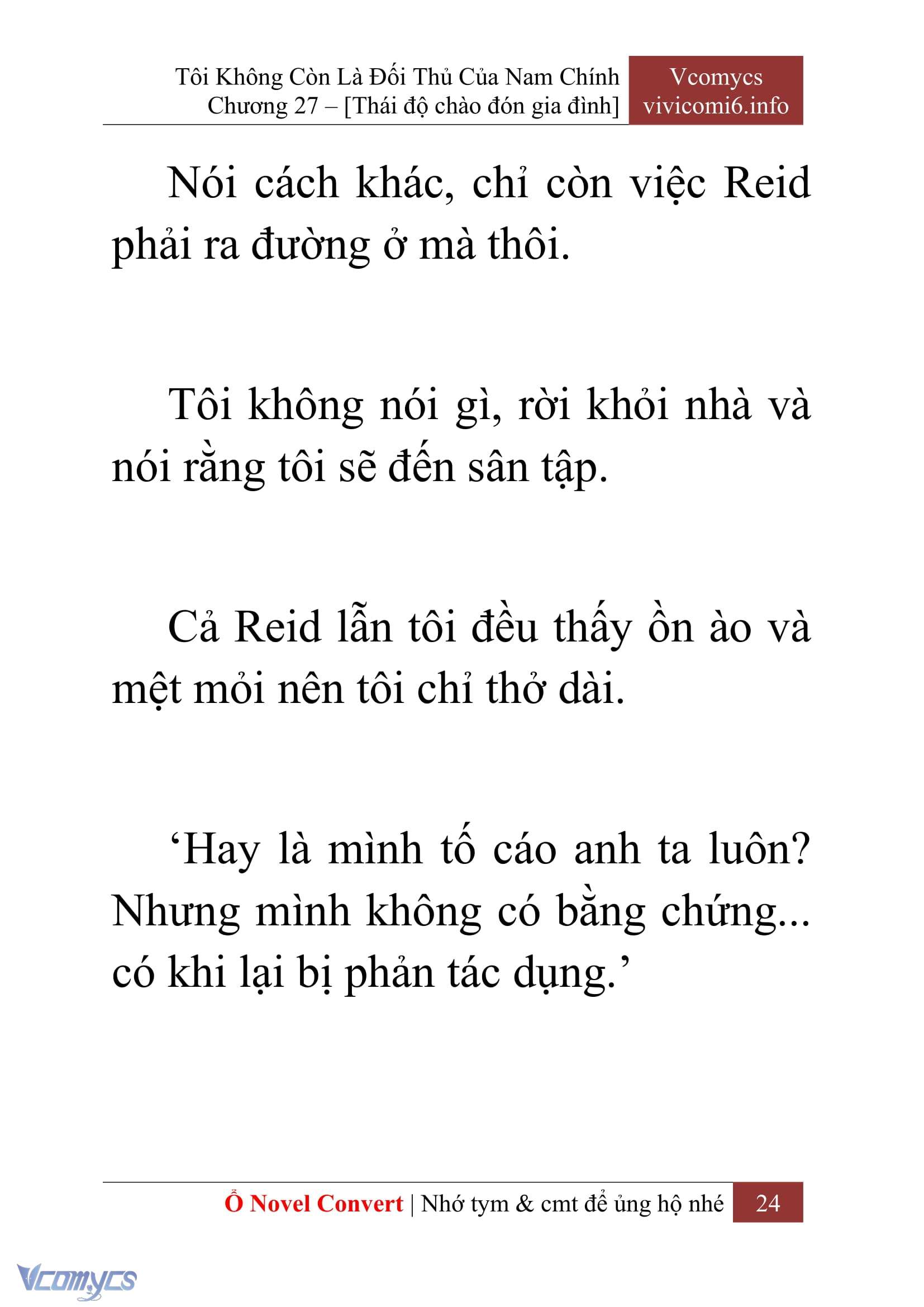 [Novel] Tôi Không Còn Là Đối Thủ Của Nam Chính Chap 27 - Trang 2
