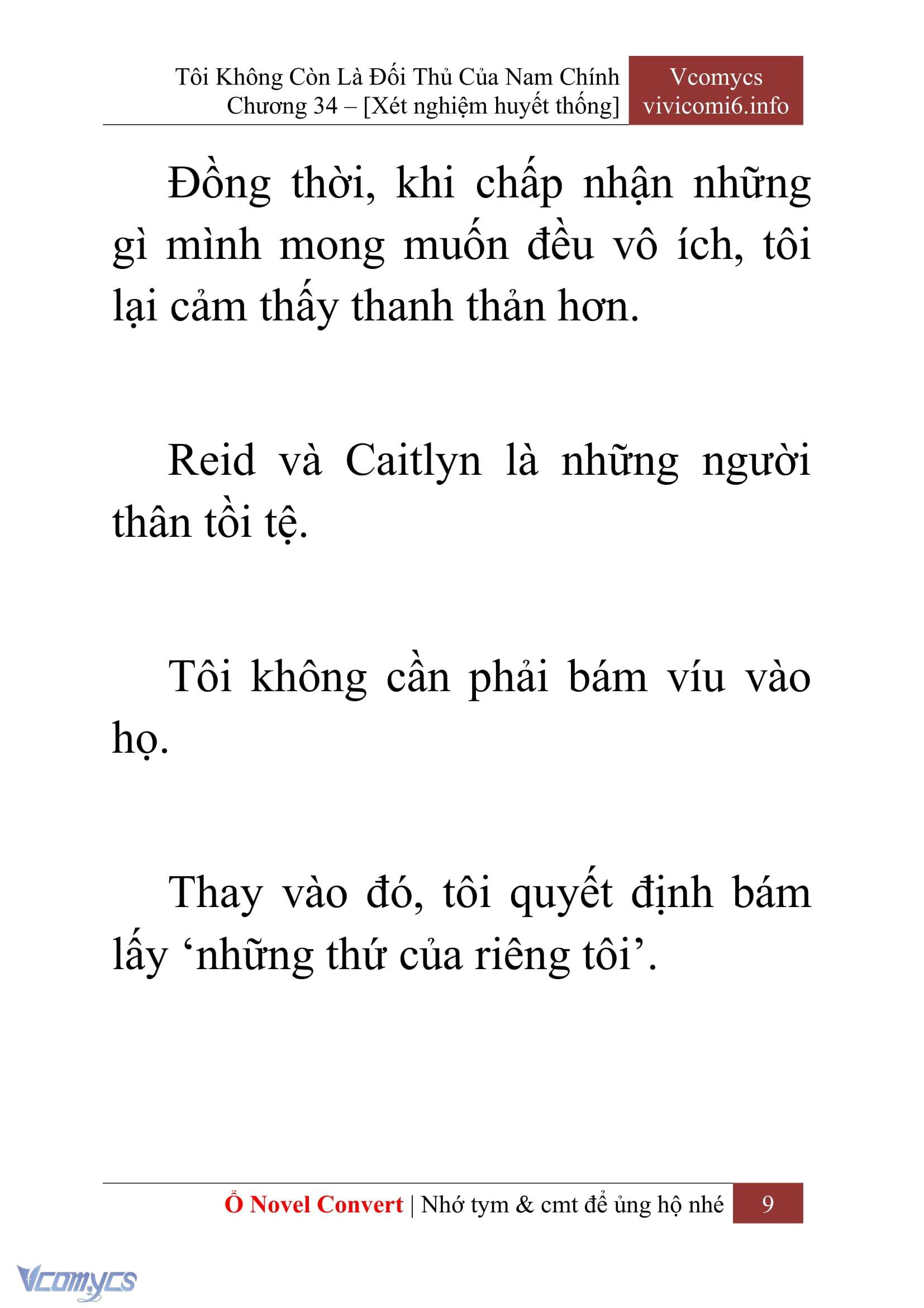 [Novel] Tôi Không Còn Là Đối Thủ Của Nam Chính Chap 34 - Trang 2