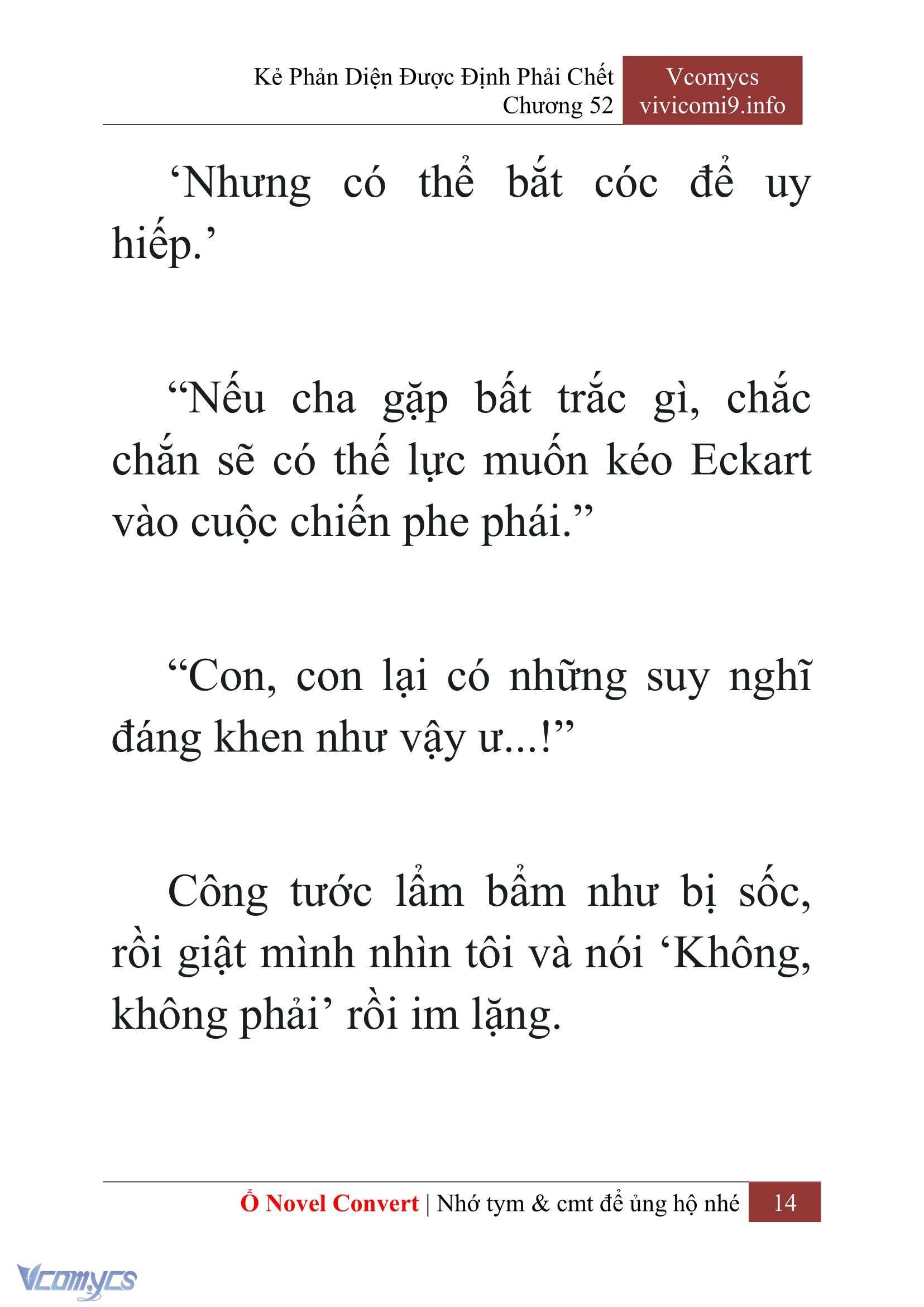 [Novel] Kẻ Phản Diện Được Định Phải Chết Chap 52 - Next Chap 53