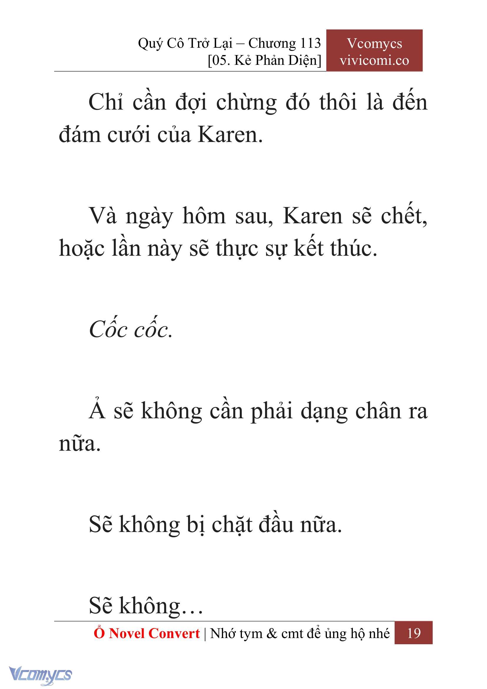 [Novel] Quý Cô Trở Lại Chap 113 - Trang 2