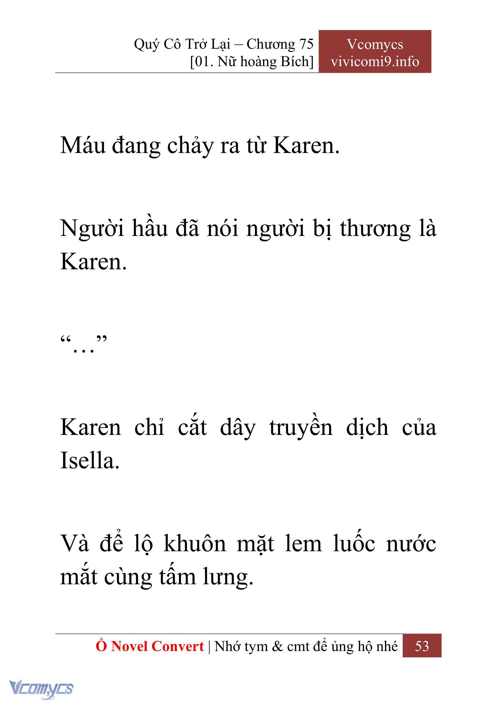 [Novel] Quý Cô Trở Lại Chap 75 - Trang 2