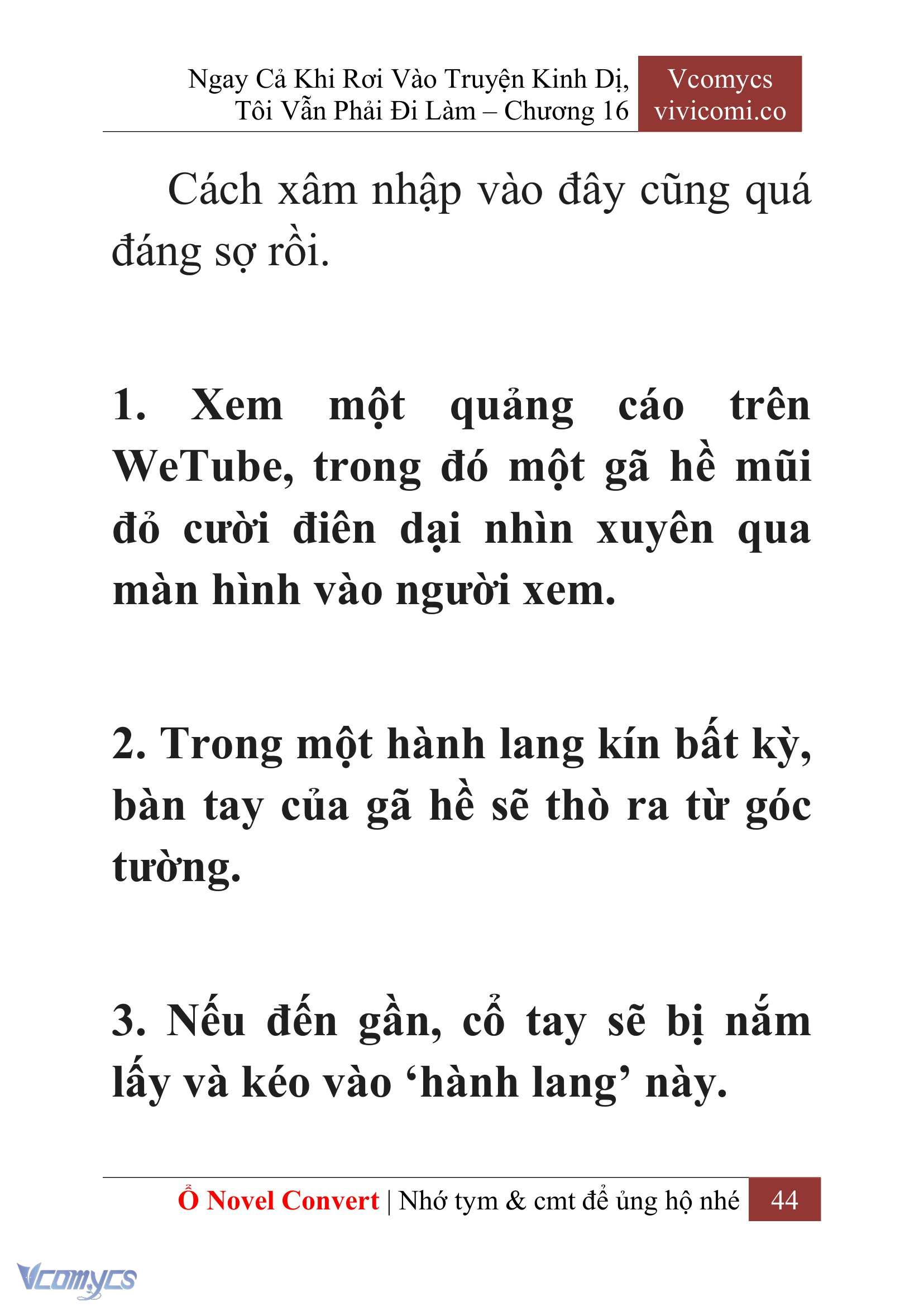 [Novel] Ngay Cả Khi Rơi Vào Truyện Kinh Dị, Tôi Vẫn Phải Đi Làm Chap 16 - Trang 2