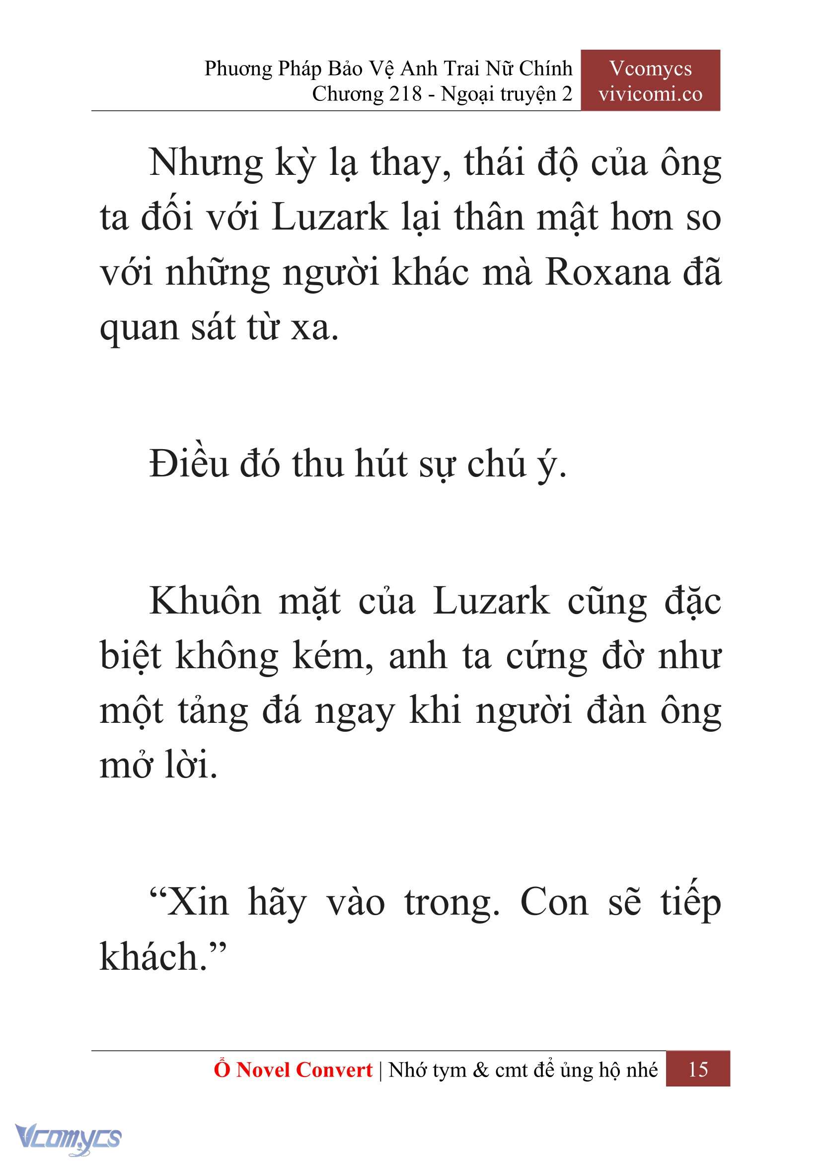 [Novel] Phương Pháp Bảo Vệ Anh Trai Nữ Chính Chap 218 - Trang 2