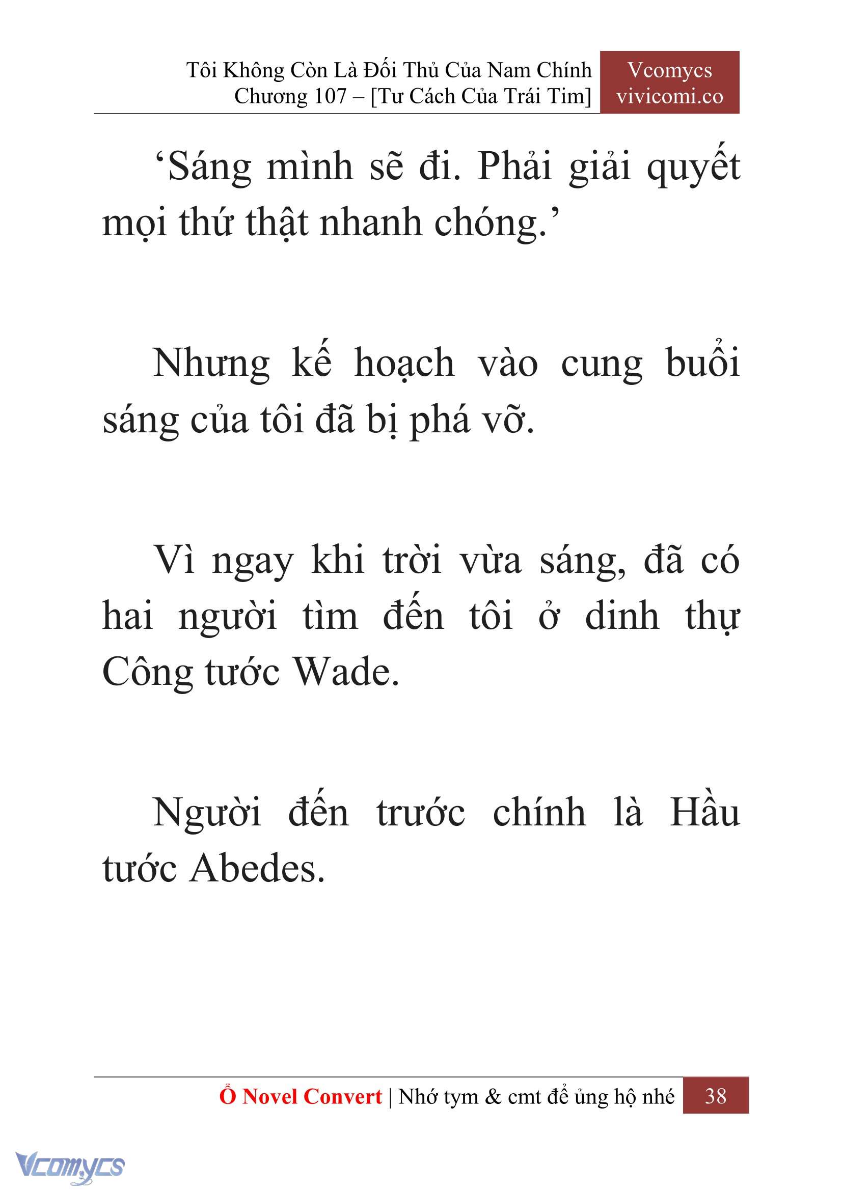 [Novel] Tôi Không Còn Là Đối Thủ Của Nam Chính Chap 107 - Trang 2