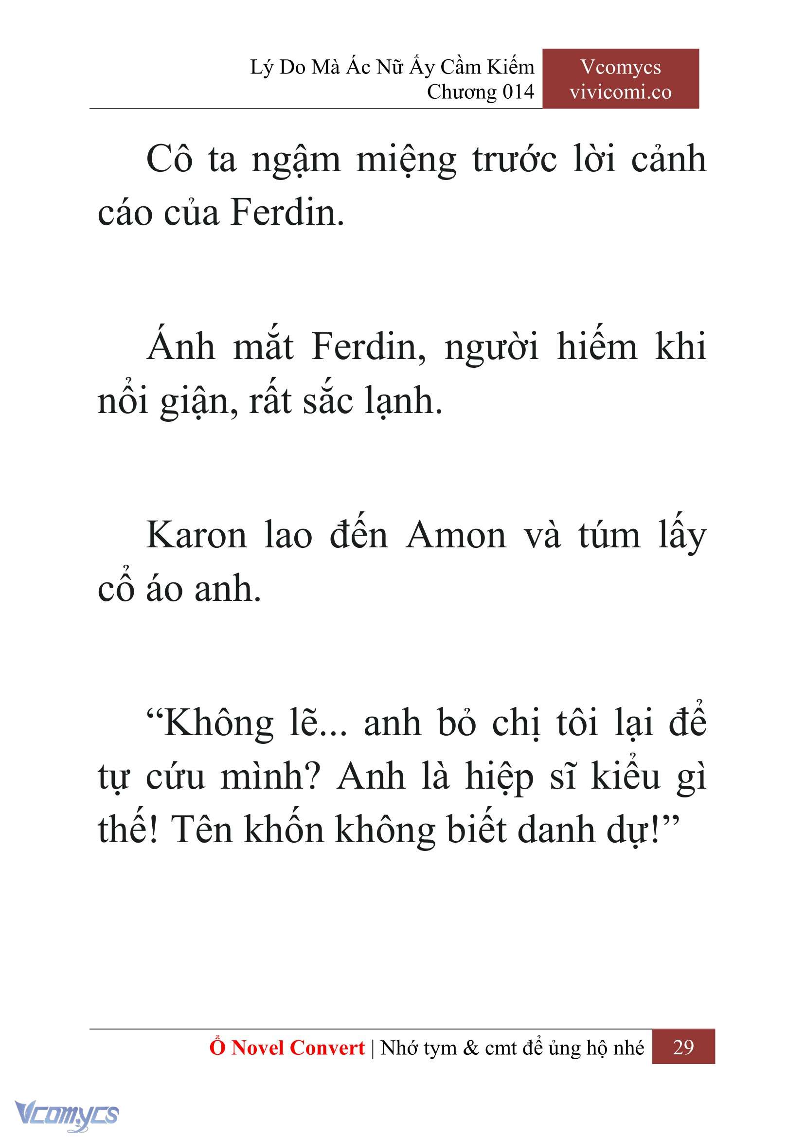 [Novel] Lý Do Mà Ác Nữ Ấy Cầm Kiếm Chap 14 - Trang 2