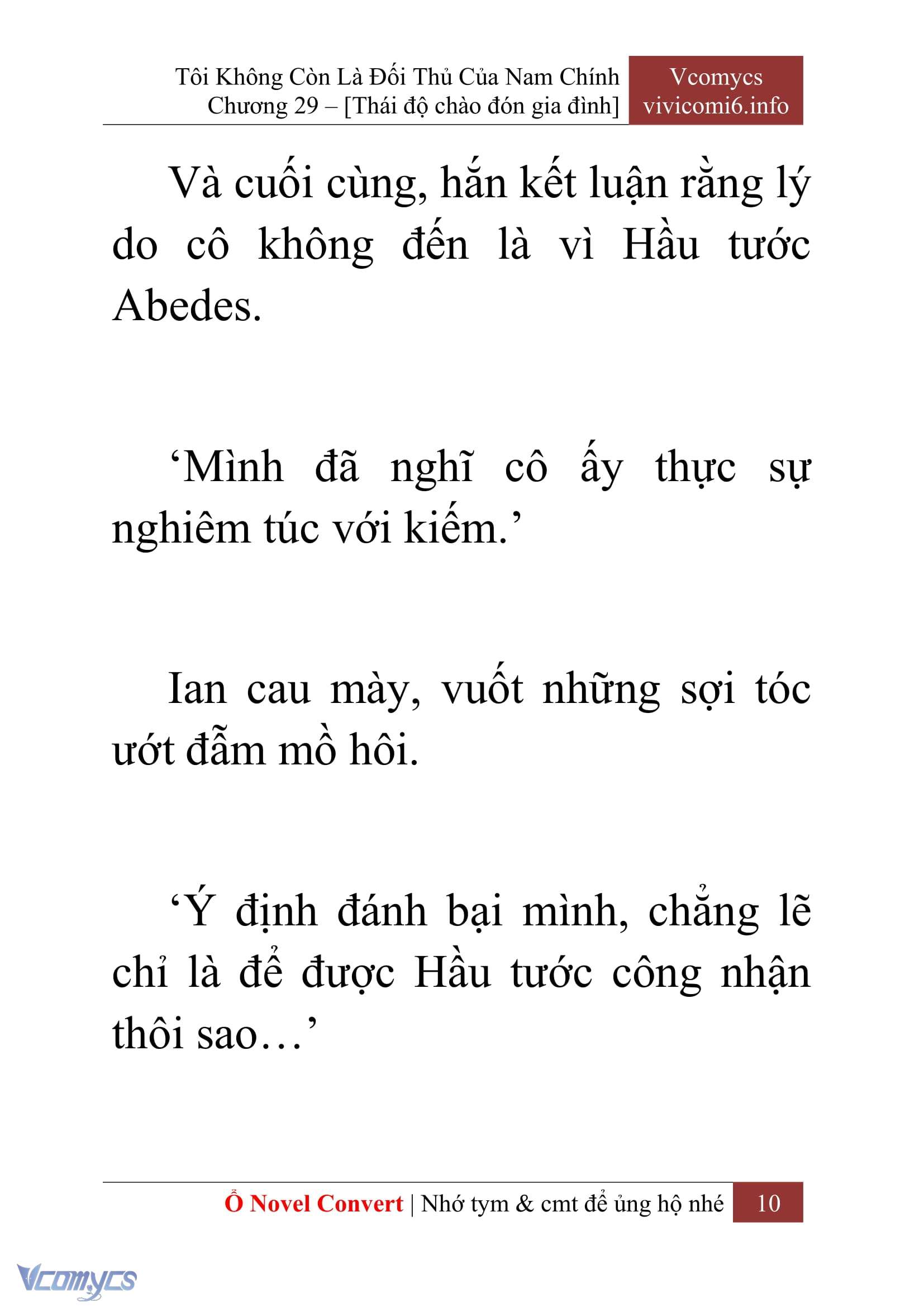 [Novel] Tôi Không Còn Là Đối Thủ Của Nam Chính Chap 29 - Trang 2
