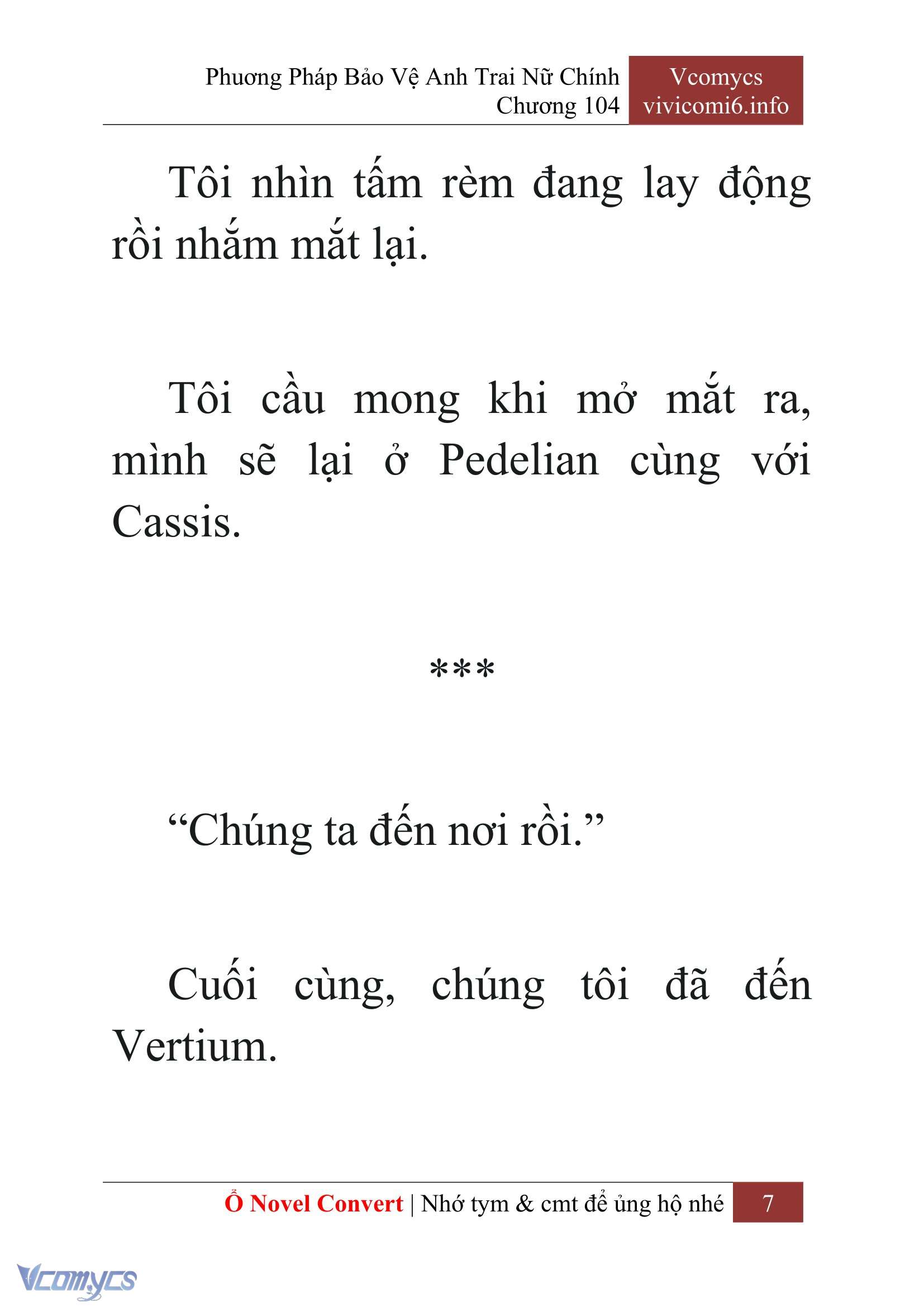 [Novel] Phương Pháp Bảo Vệ Anh Trai Nữ Chính Chap 104 - Trang 2