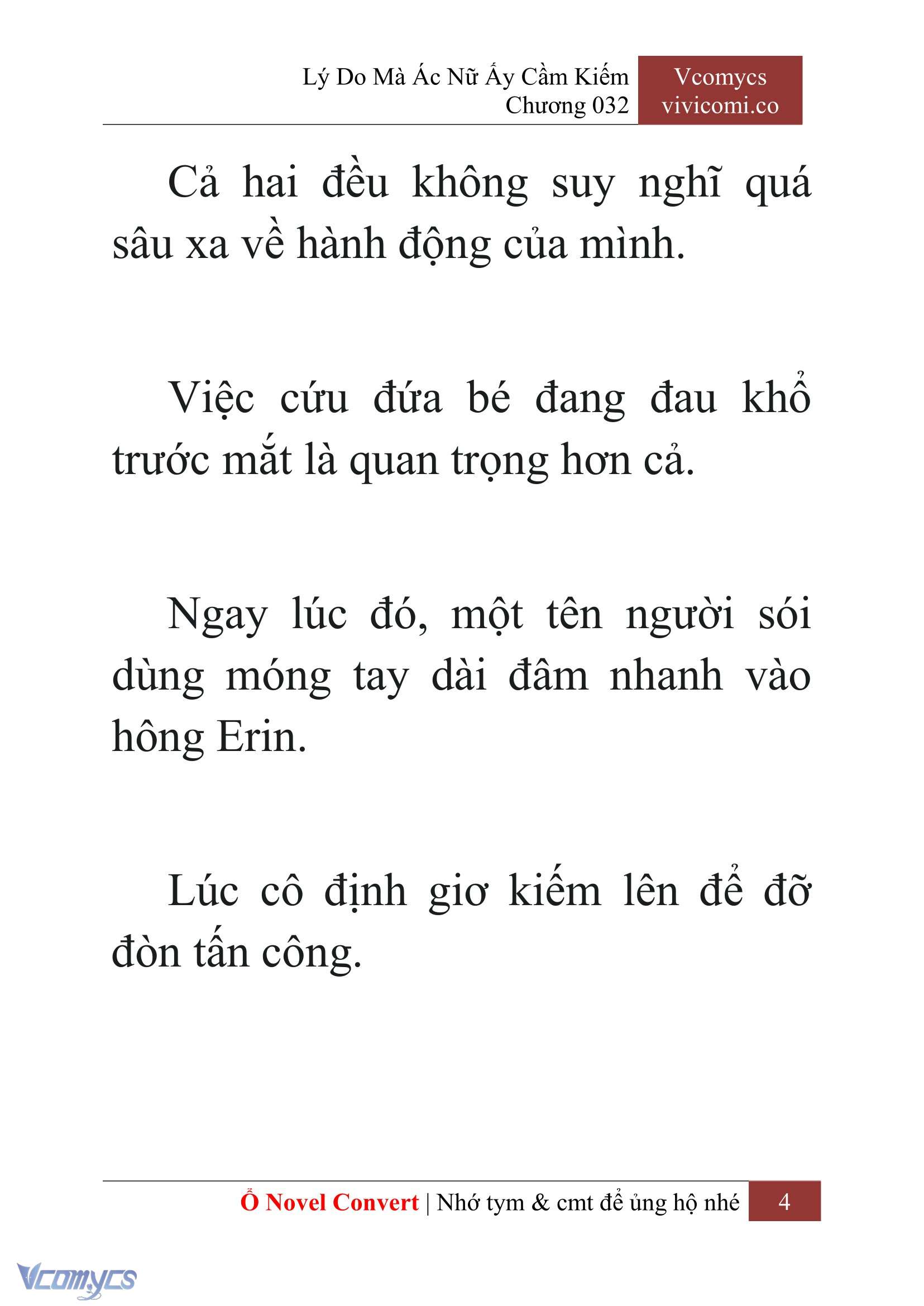 [Novel] Lý Do Mà Ác Nữ Ấy Cầm Kiếm Chap 32 - Trang 2