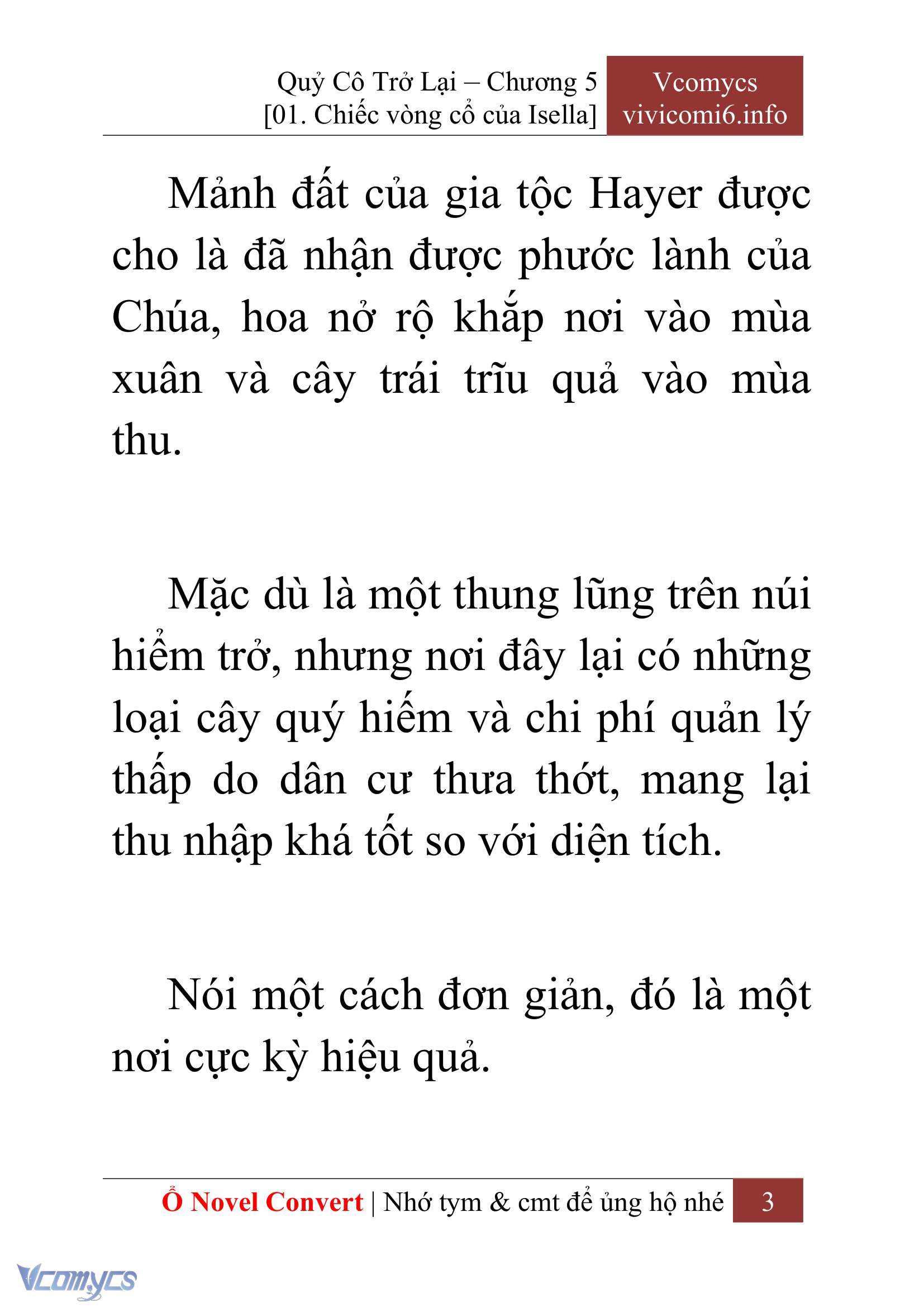 [Novel] Quý Cô Trở Lại Chap 5 - Trang 2