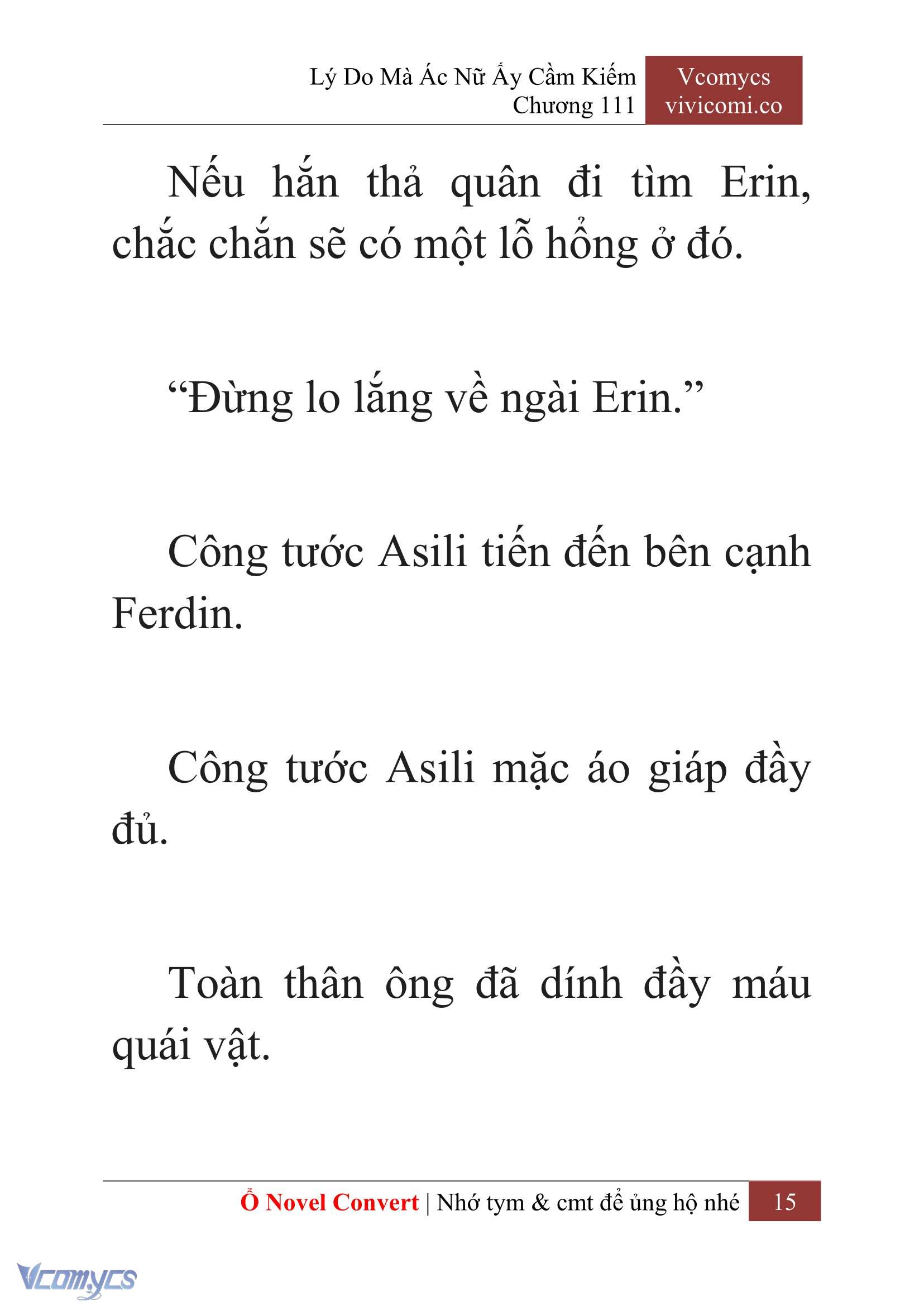 [Novel] Lý Do Mà Ác Nữ Ấy Cầm Kiếm Chap 111 - Trang 2
