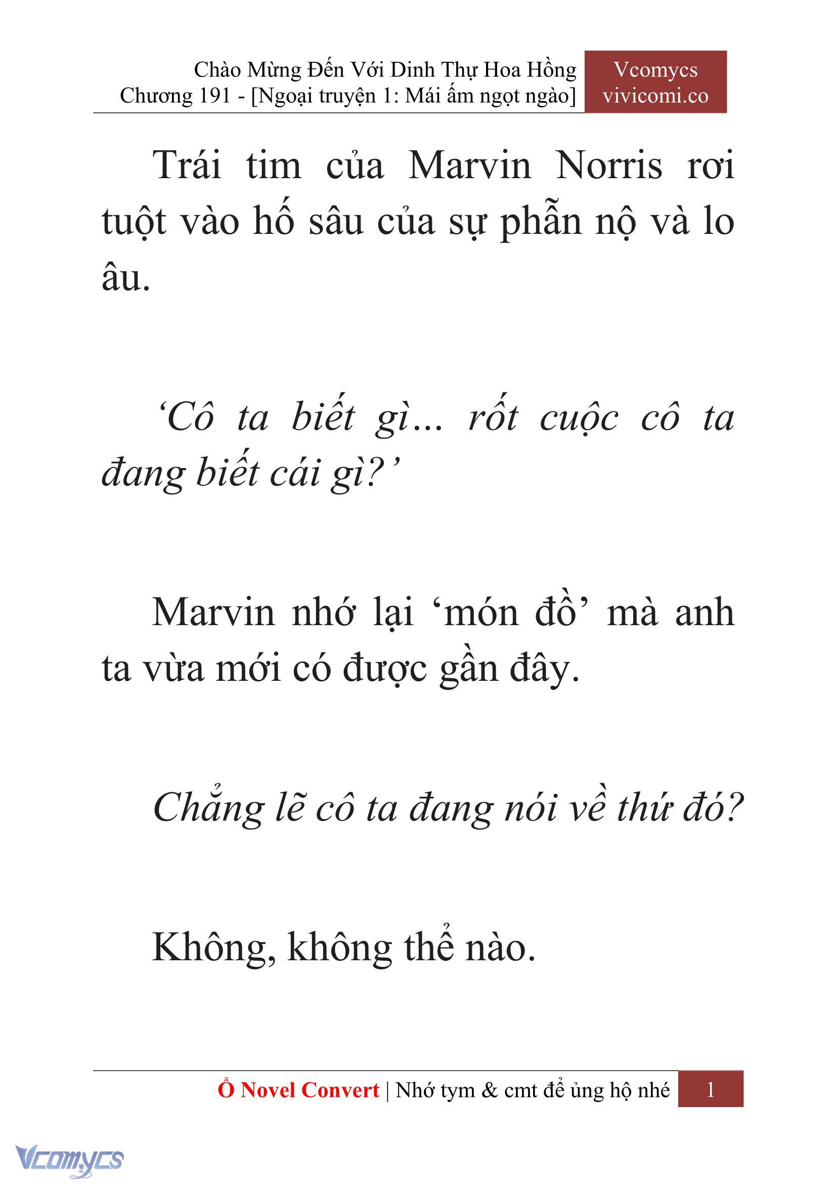 [Novel] Chào Mừng Đến Với Dinh Thự Hoa Hồng Chap 191 - Trang 2