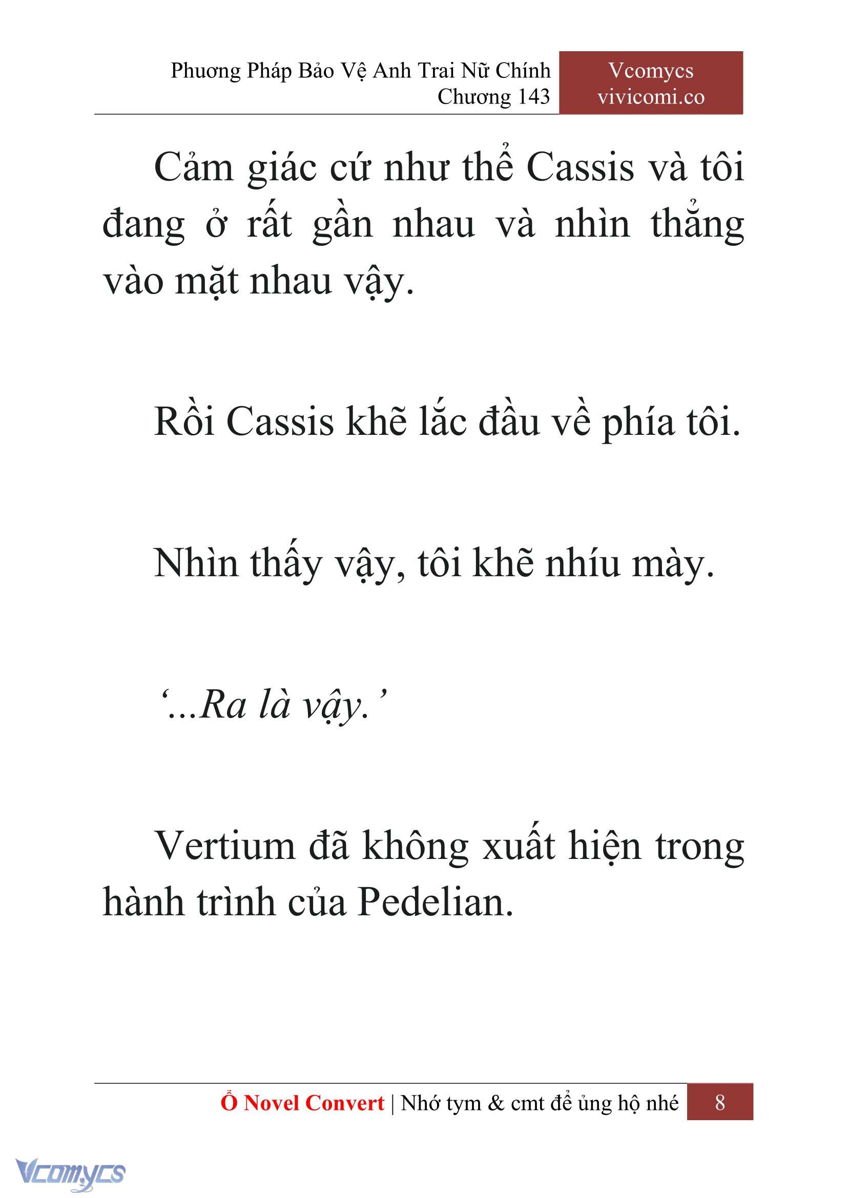 [Novel] Phương Pháp Bảo Vệ Anh Trai Nữ Chính Chap 143 - Trang 2