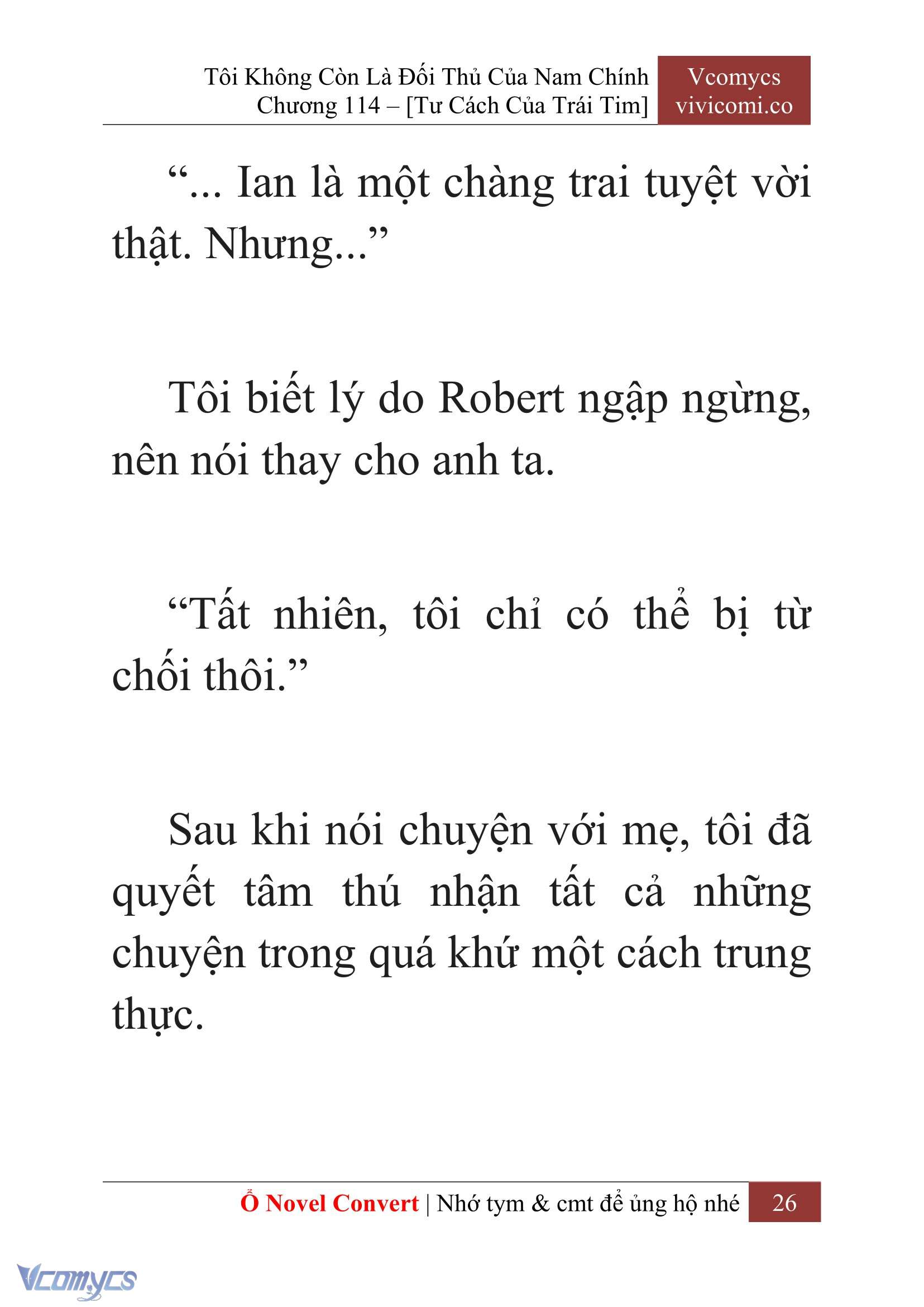 [Novel] Tôi Không Còn Là Đối Thủ Của Nam Chính Chap 114 - Trang 2