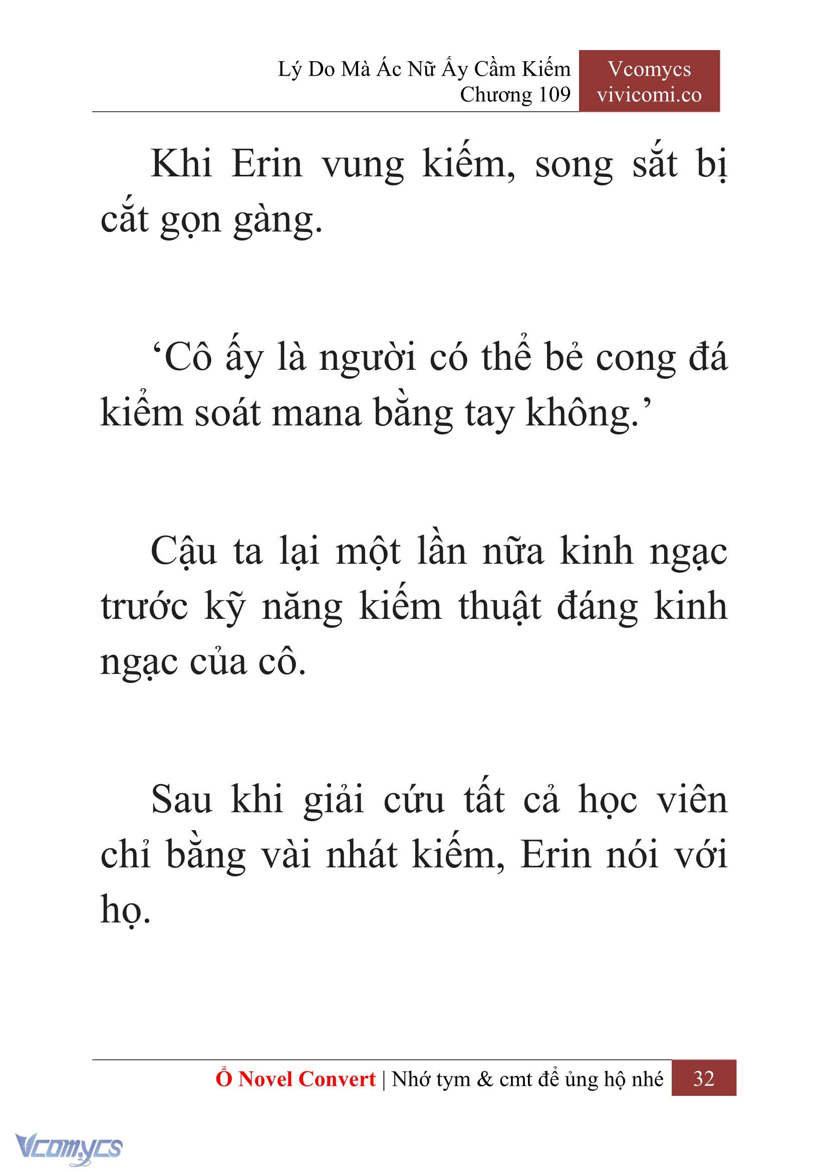 [Novel] Lý Do Mà Ác Nữ Ấy Cầm Kiếm Chap 109 - Trang 2