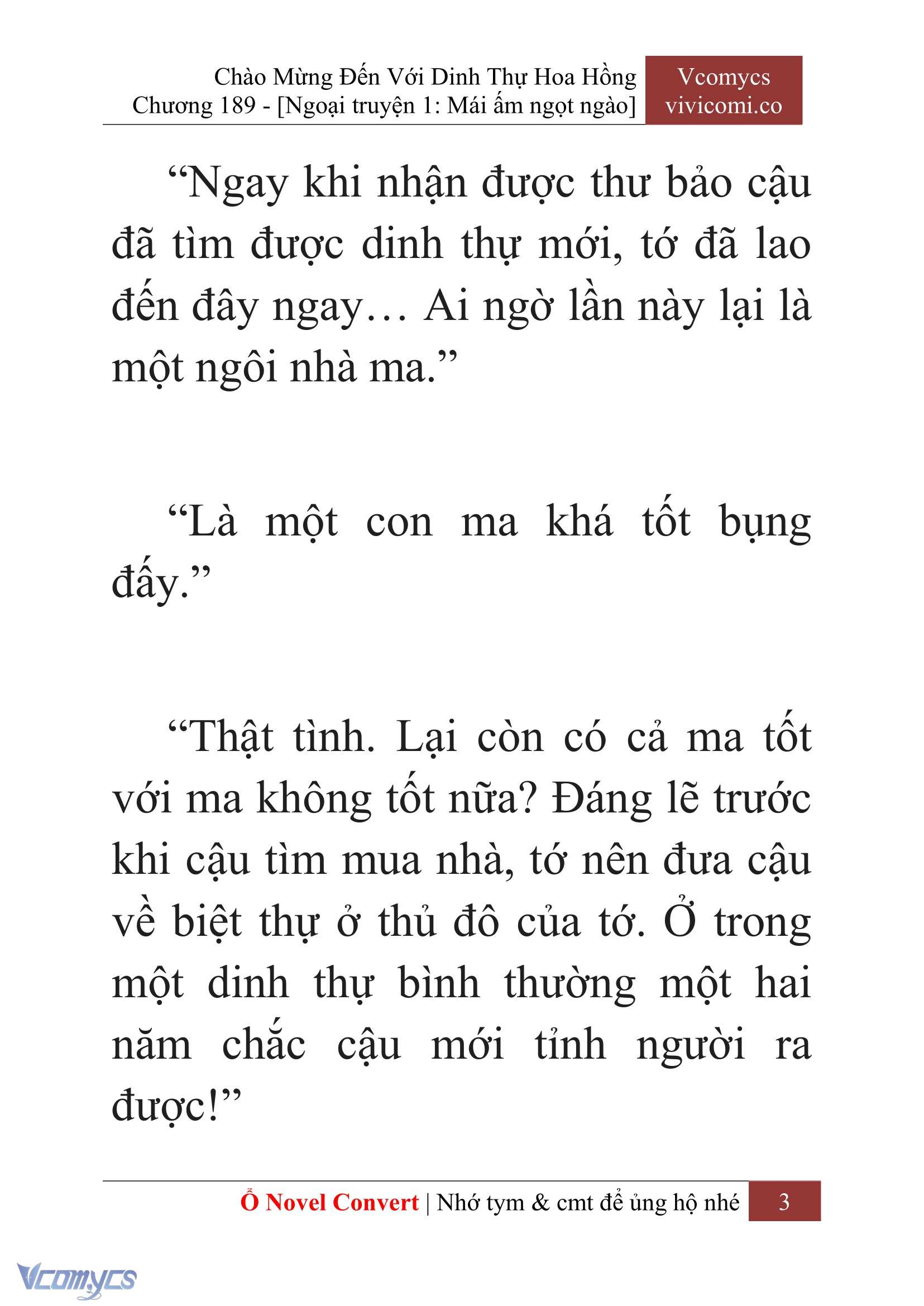 [Novel] Chào Mừng Đến Với Dinh Thự Hoa Hồng Chap 189 - Trang 2