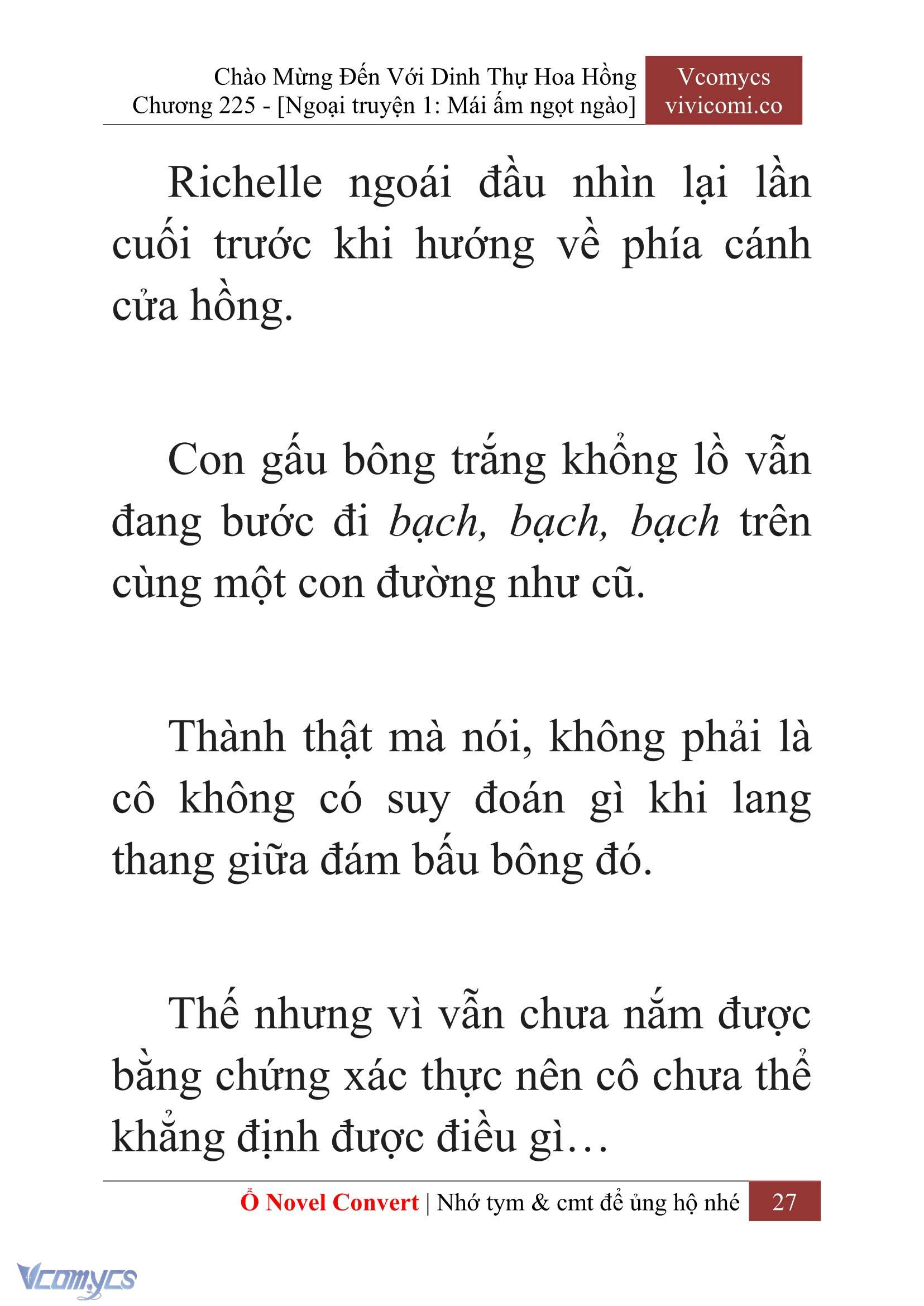 [Novel] Chào Mừng Đến Với Dinh Thự Hoa Hồng Chap 225 - Trang 2