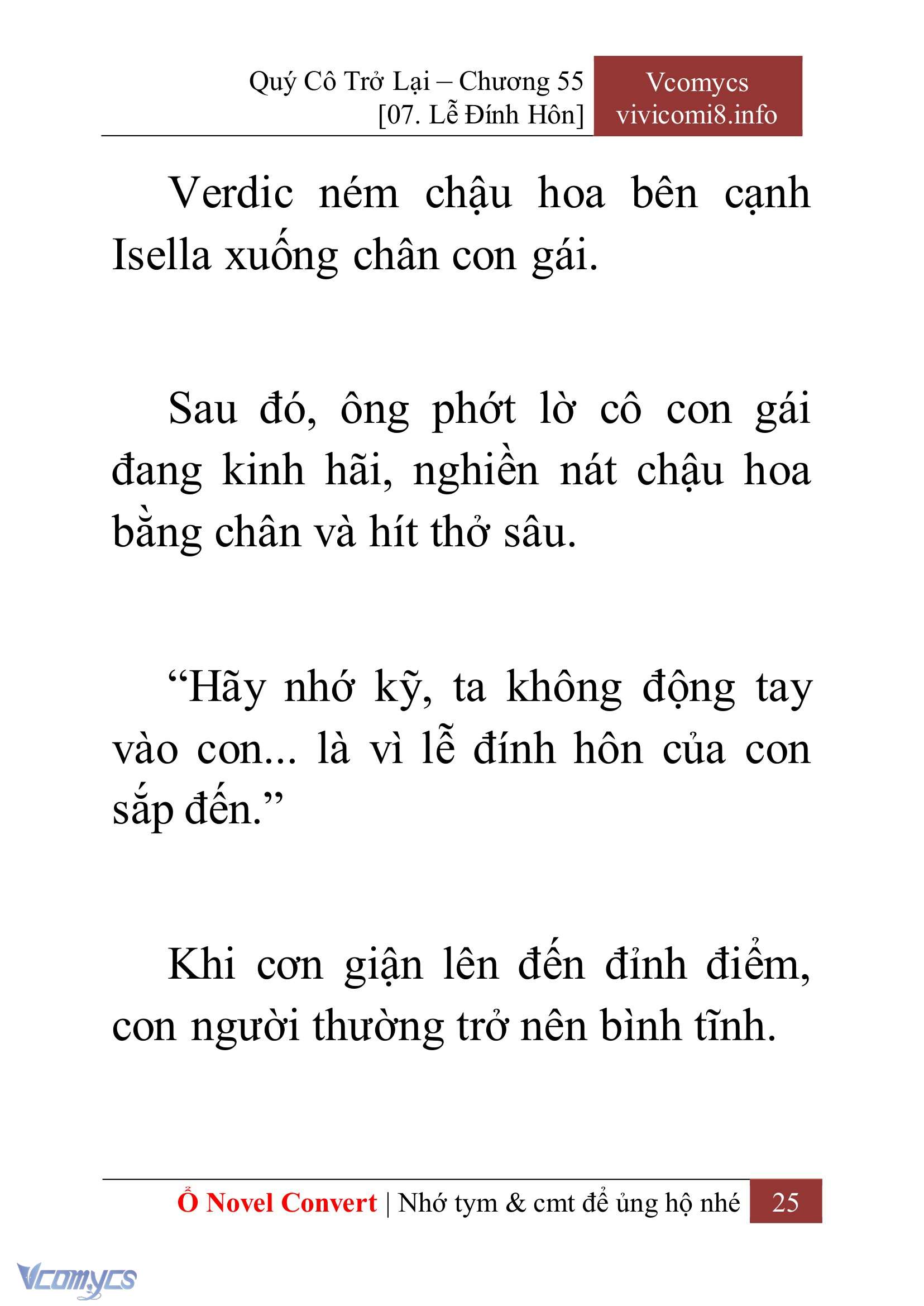 [Novel] Quý Cô Trở Lại Chap 55 - Trang 2